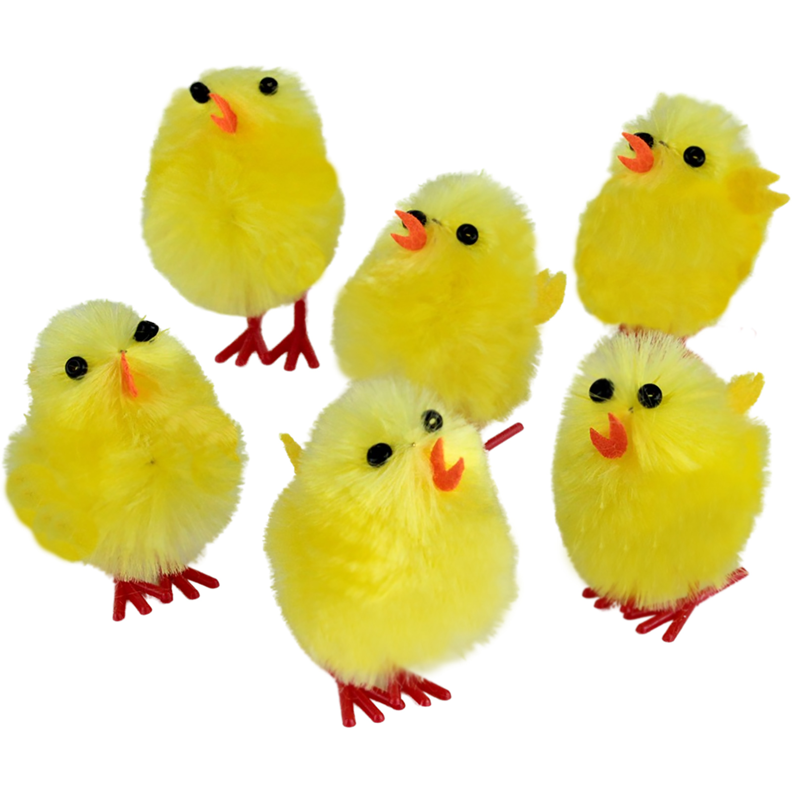 Fluffy Easter Chicks 4.5cm (Pack of 6) 
