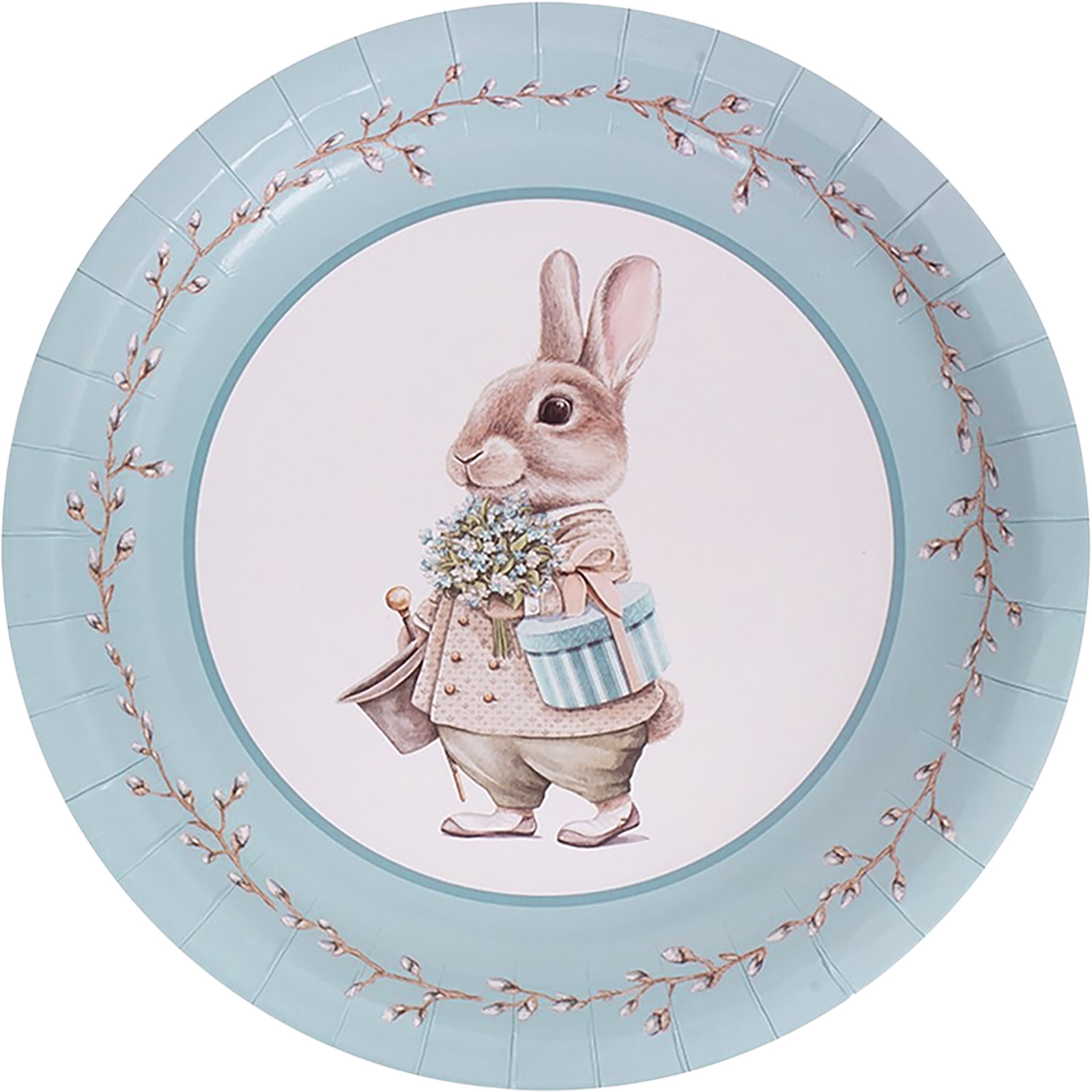 Charming Old World Rabbit Large Paper Plates (Pack of 20) 