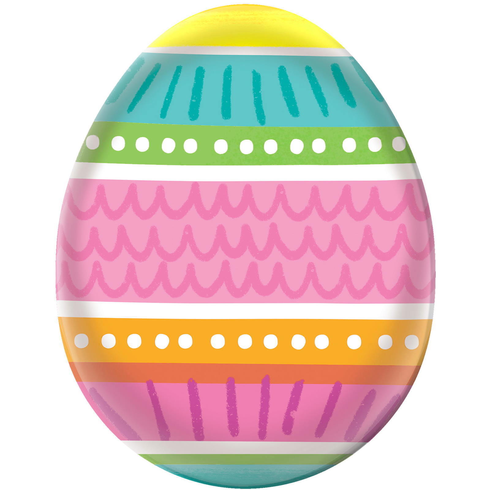 Easter Egg Plastic Serving Platter