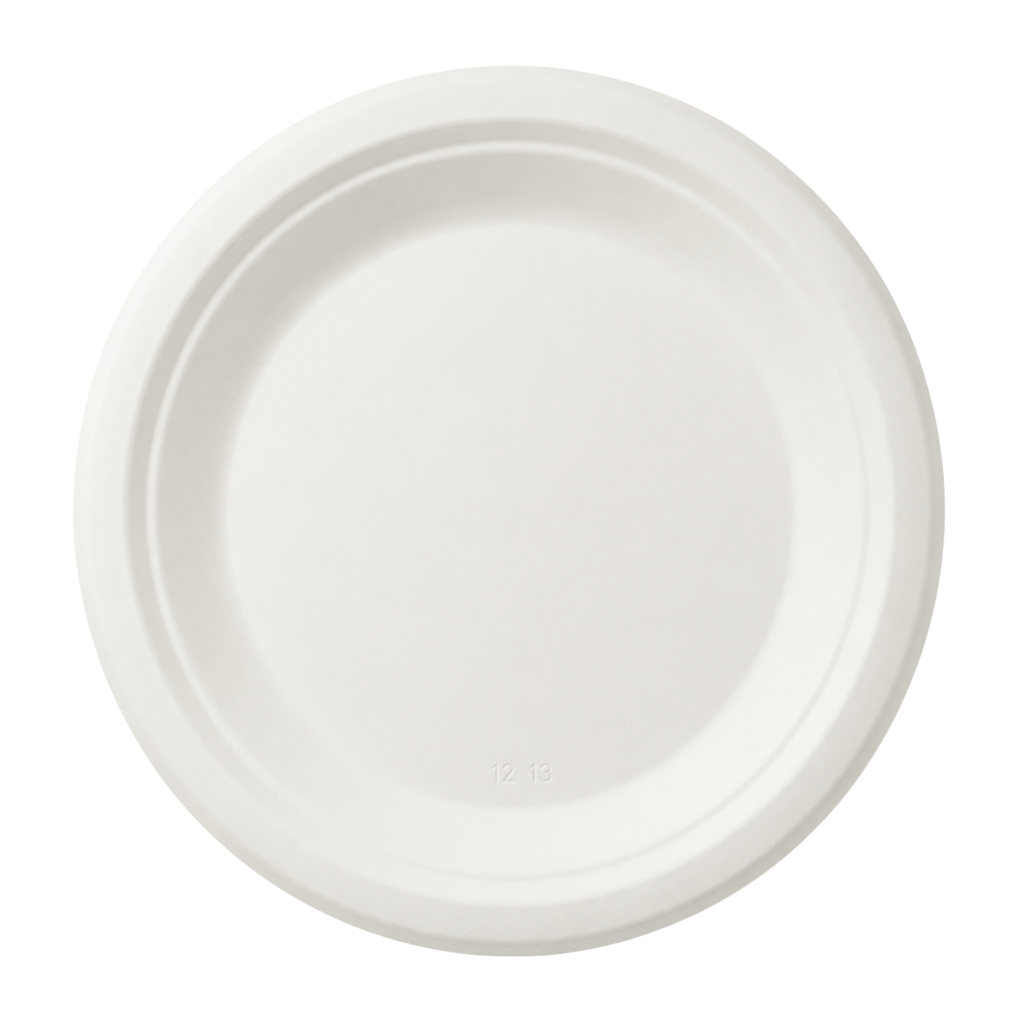 White Bagasse Small Plates 17.5cm (Bulk Pack of 25) 