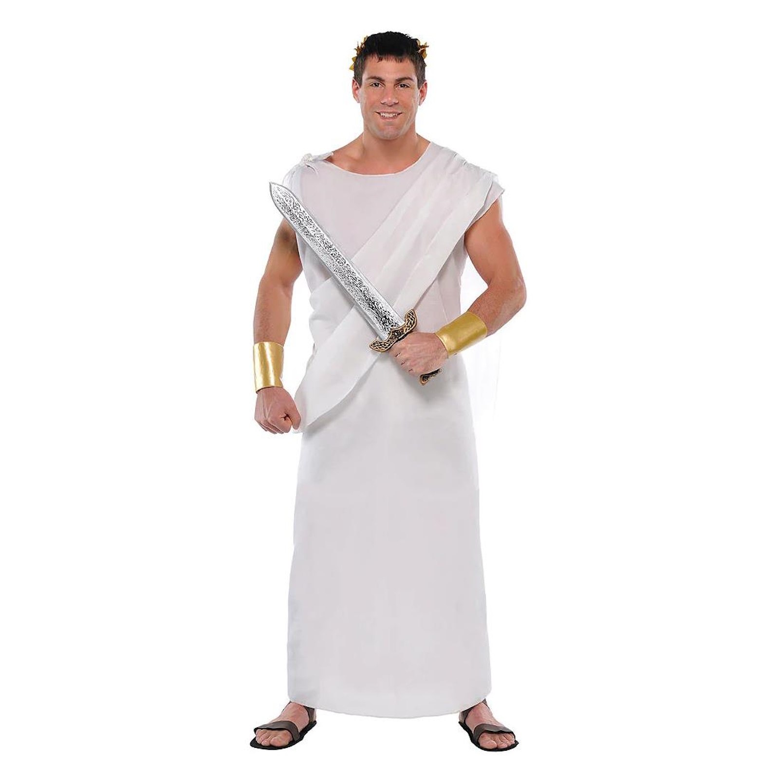 Gods & Goddesses White Toga Adult Costume