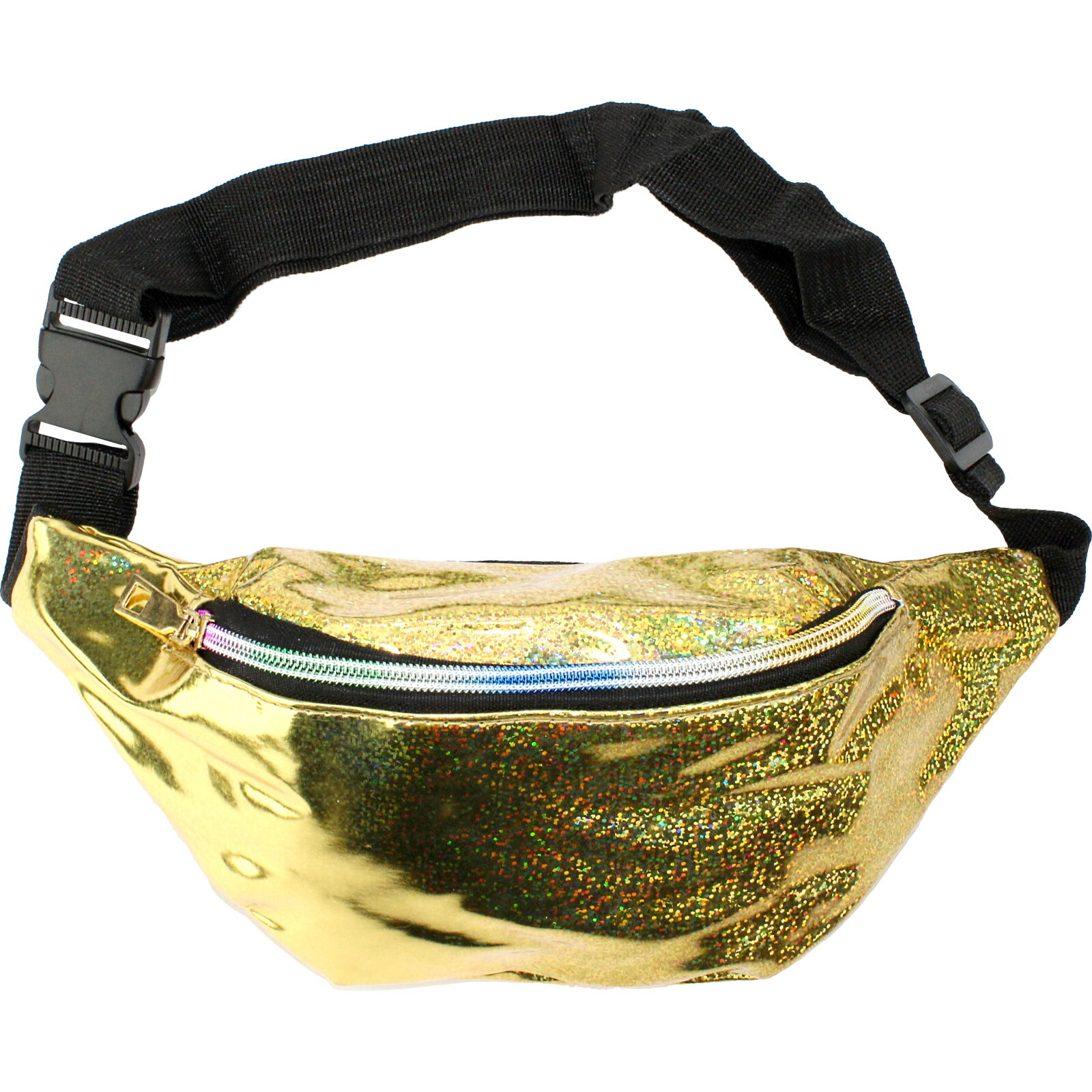 Iridescent Gold Hologram Bum Bag