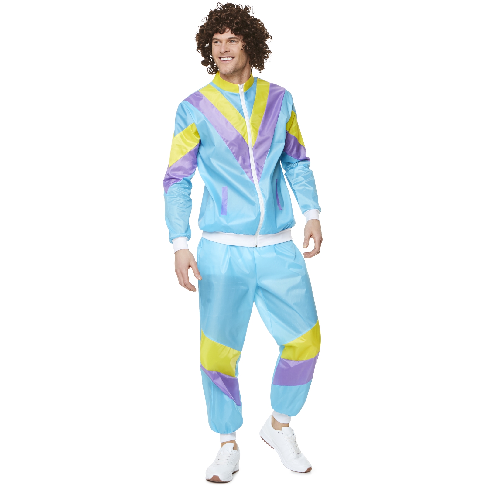 80's Shell Suit Men's Costume - Large