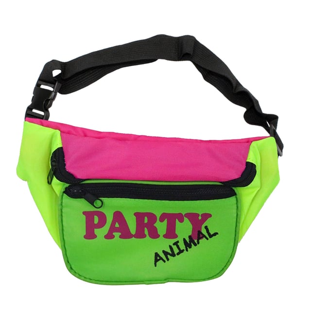 Strap Bum Bags Neon 80s Fanny Pack For Women Girls Concert Waist