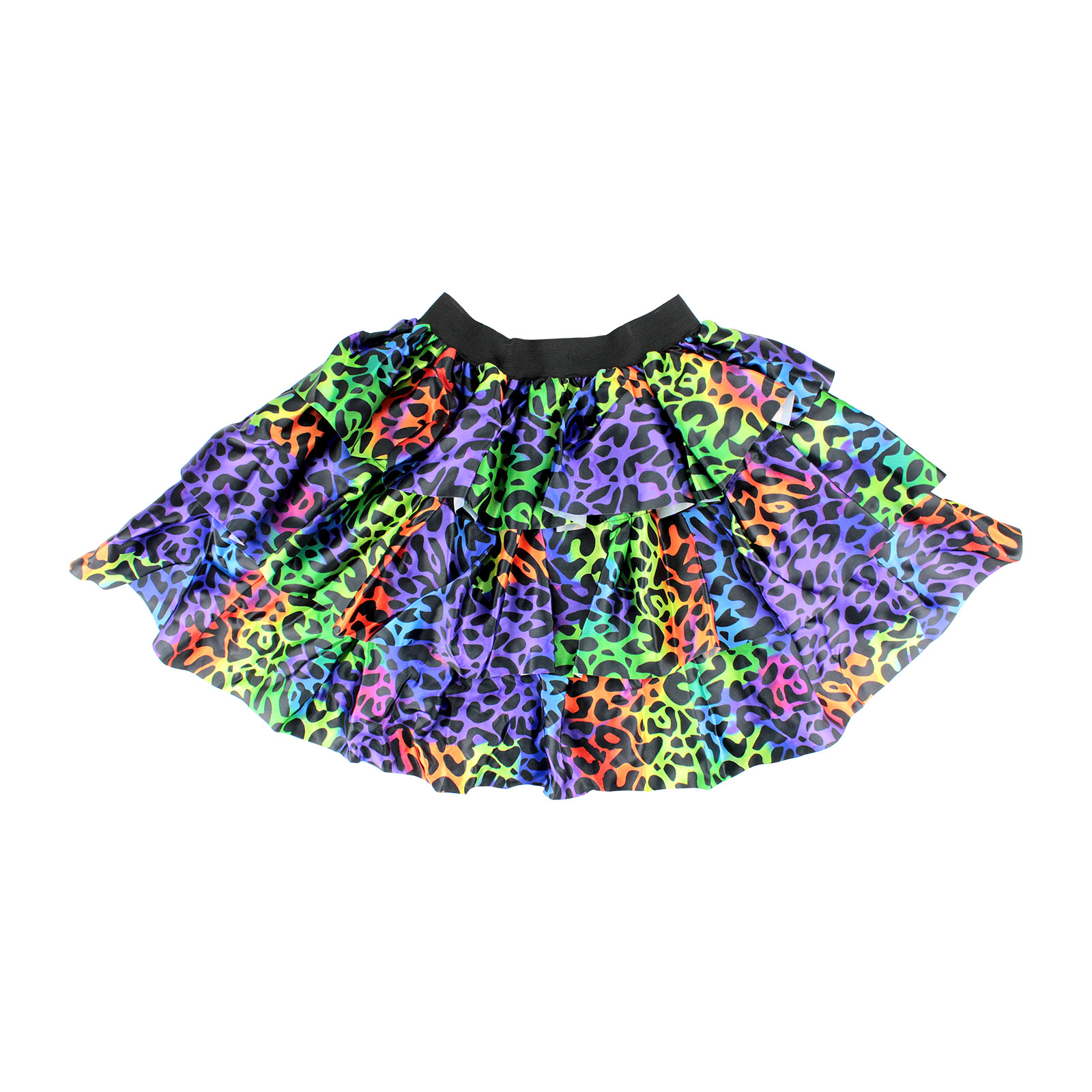 Kids 80's Rainbow Animal Print Tutu