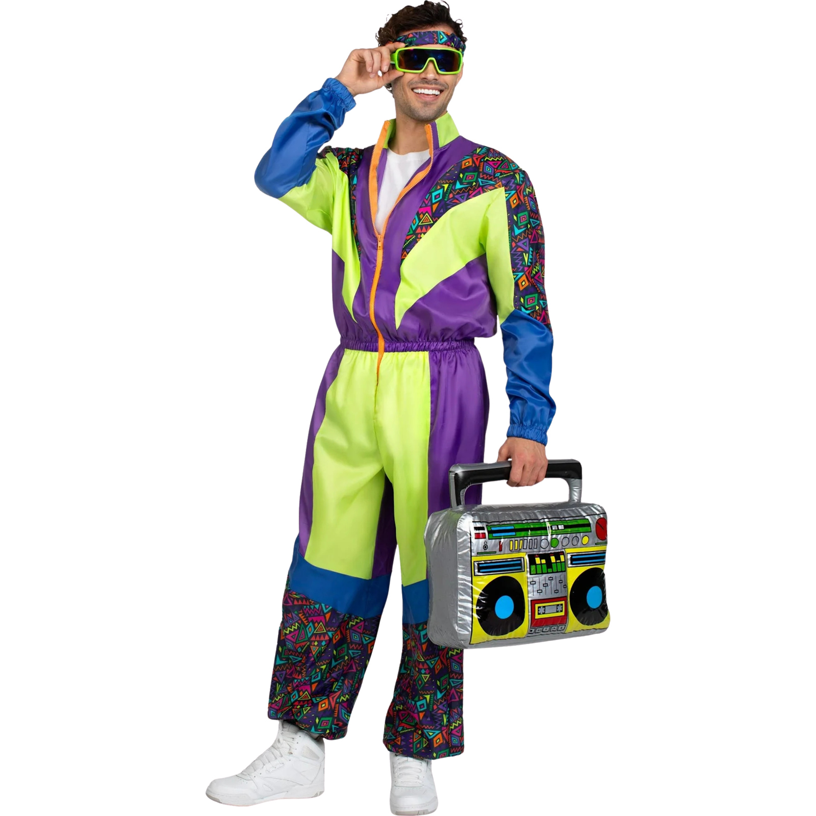 Retro 80's Tracksuit Men's Costume 