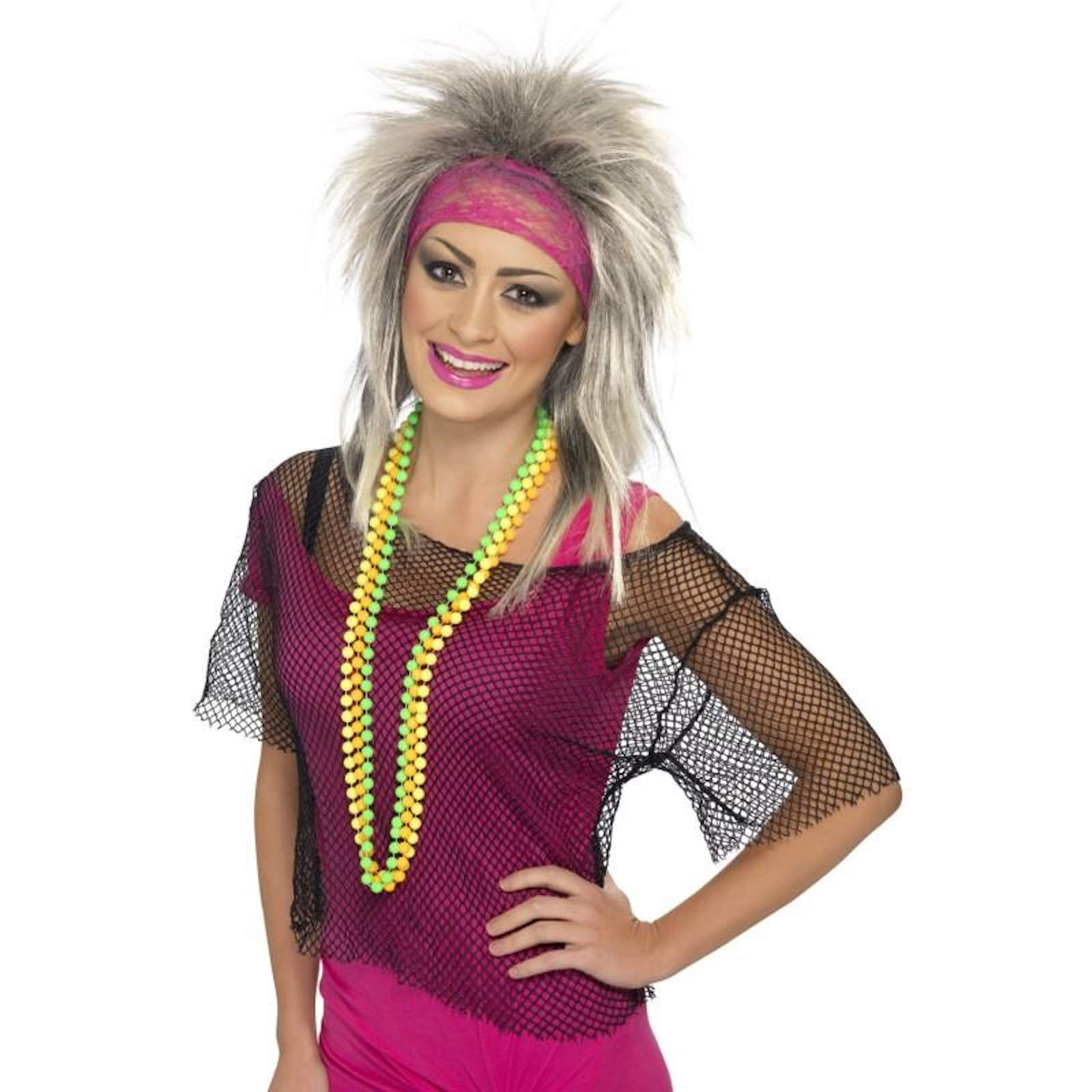 Black String 80's Vest Adult Costume Accessory