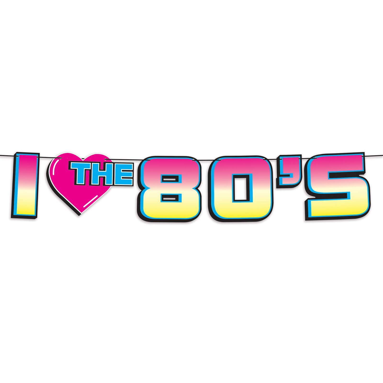 I Love the 80's Streamer Banner