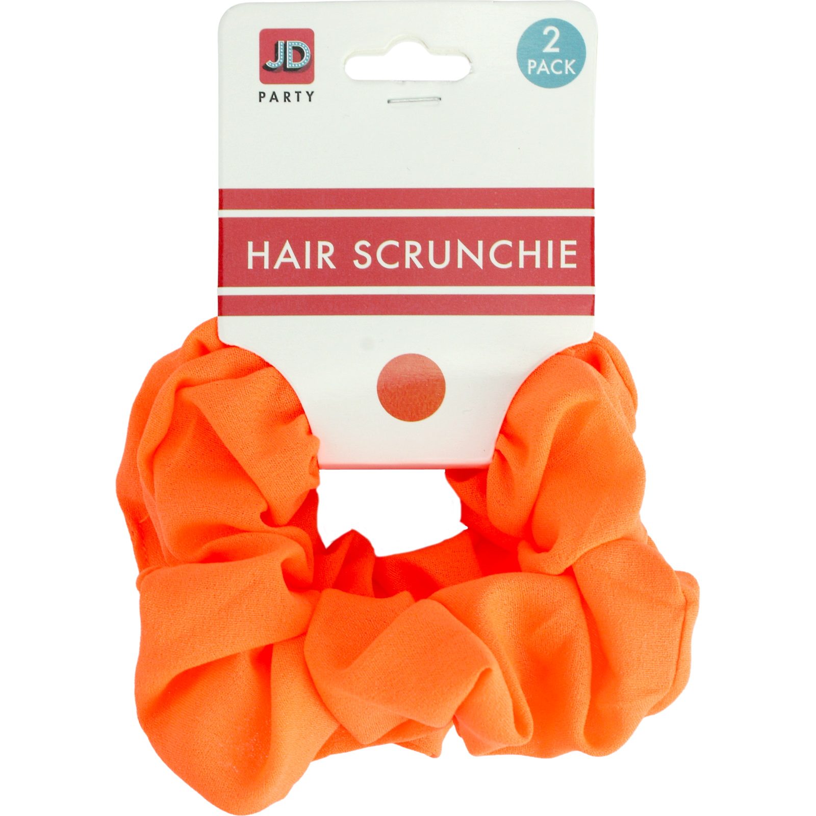 Neon Orange Hair Scrunchies (Pack of 2)