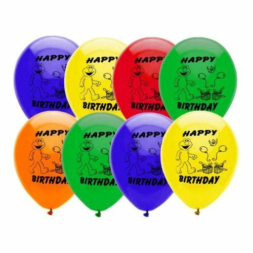 Elmo Happy Birthday Balloons (Pack of 8)
