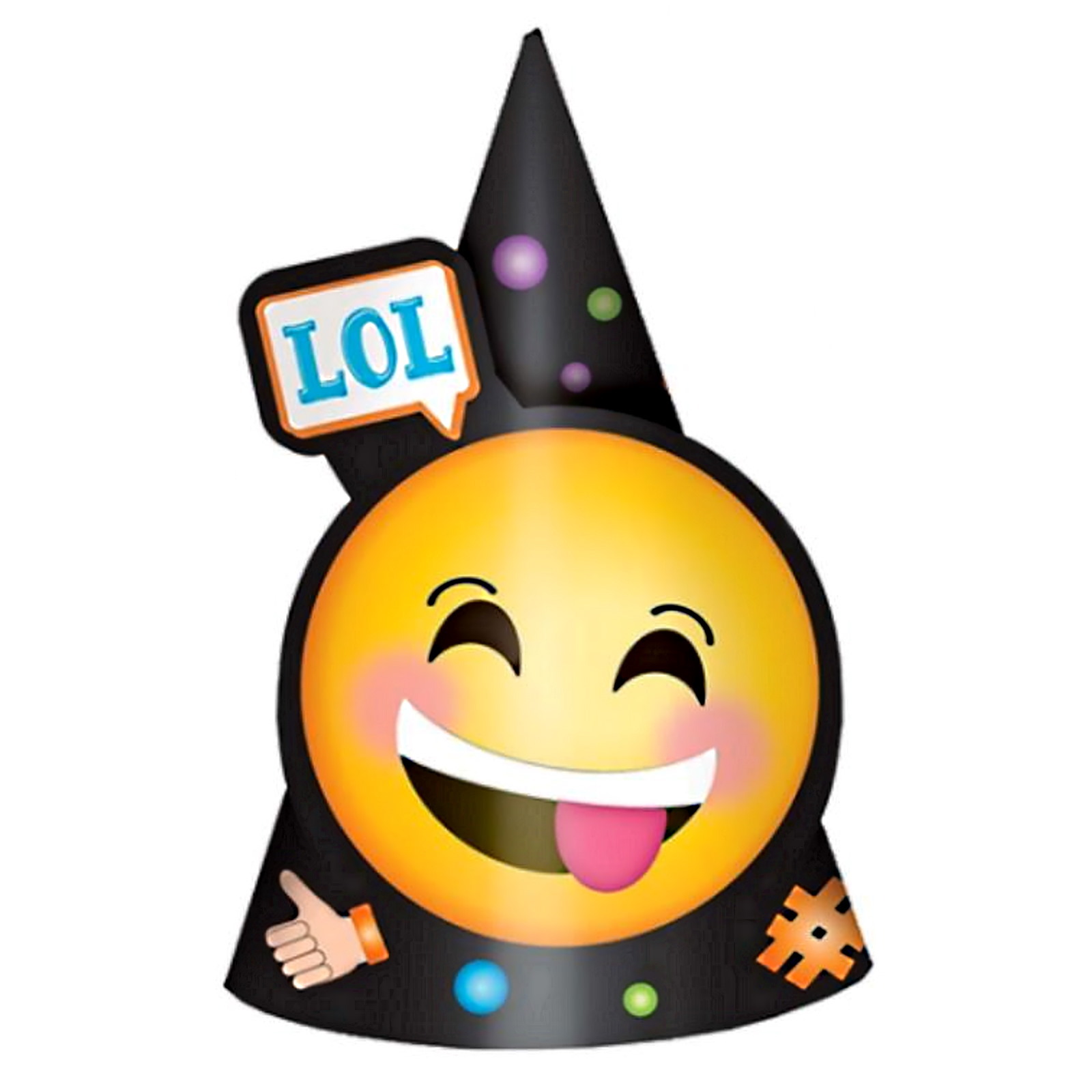 LOL Emoji Party Hats (Pack of 8)