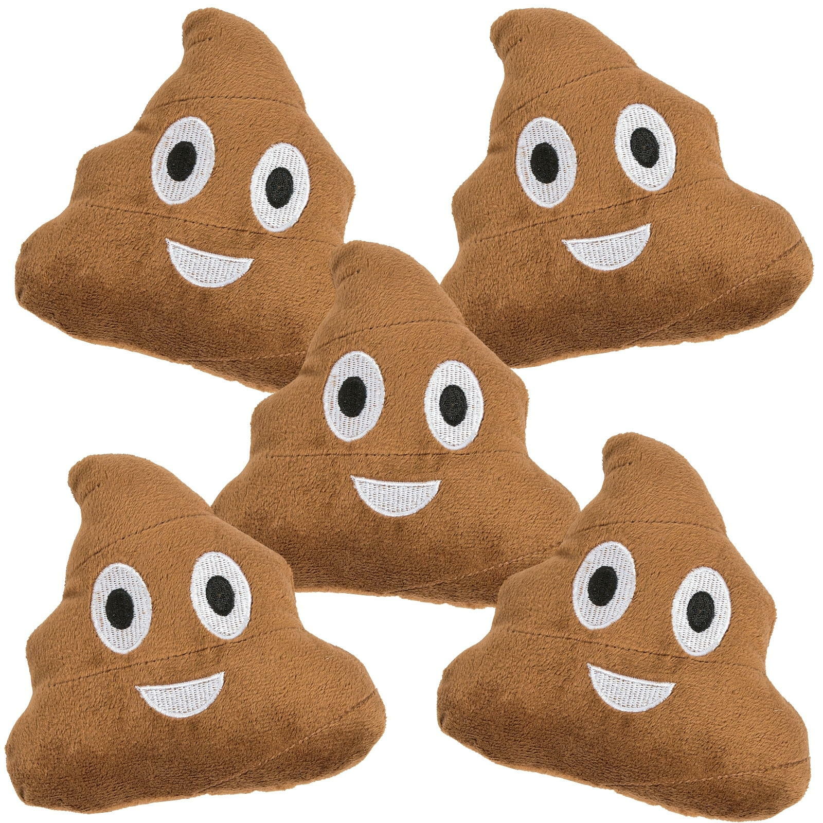 Poop Emoji Plush Toys (Pack of 12)