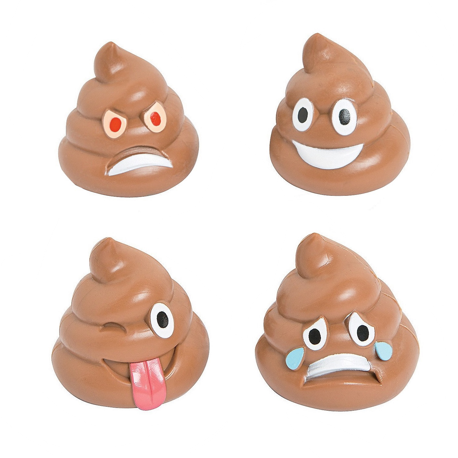 Poop Emoji Vinyl Characters (Pack of 12)