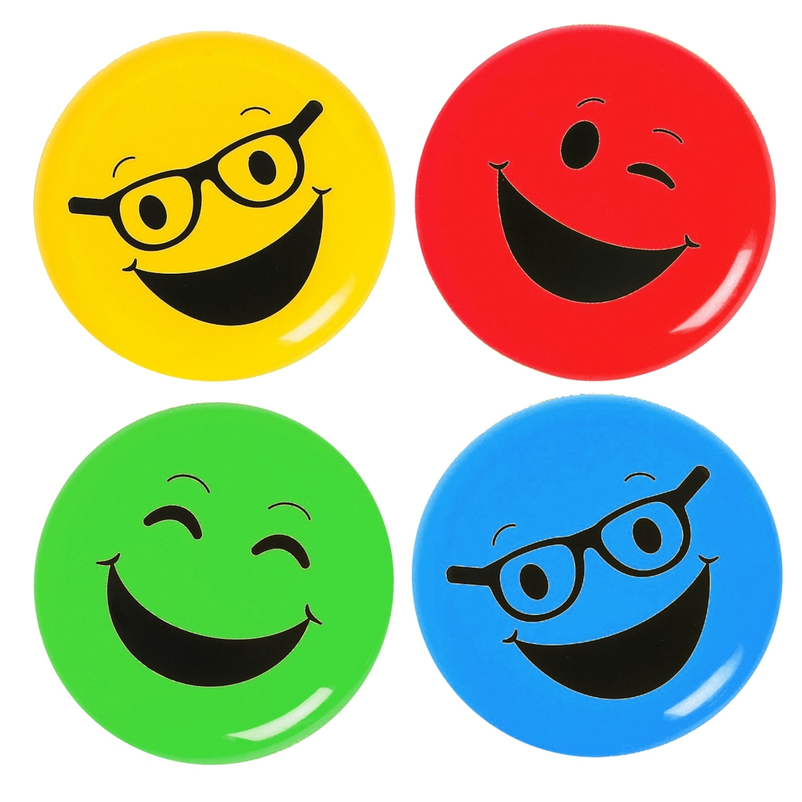Emoji Coloured Flying Discs (Pack of 12)