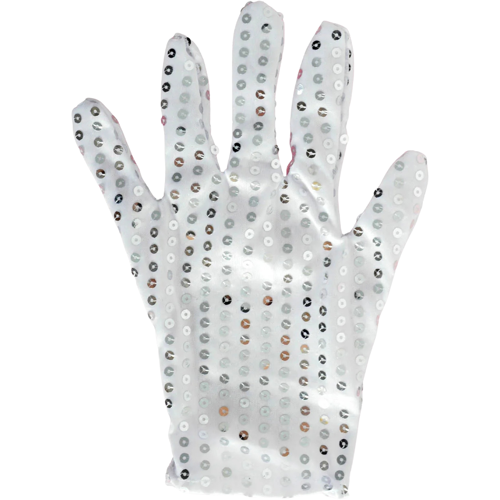 Adult Short Silver Sequin Glove