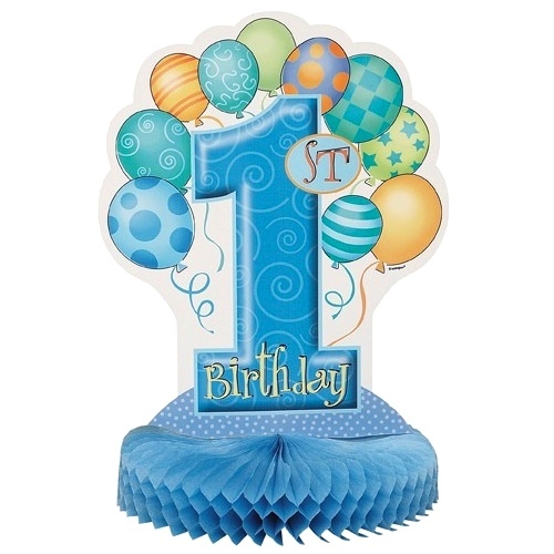 Boys 1st Birthday Party Centrepiece