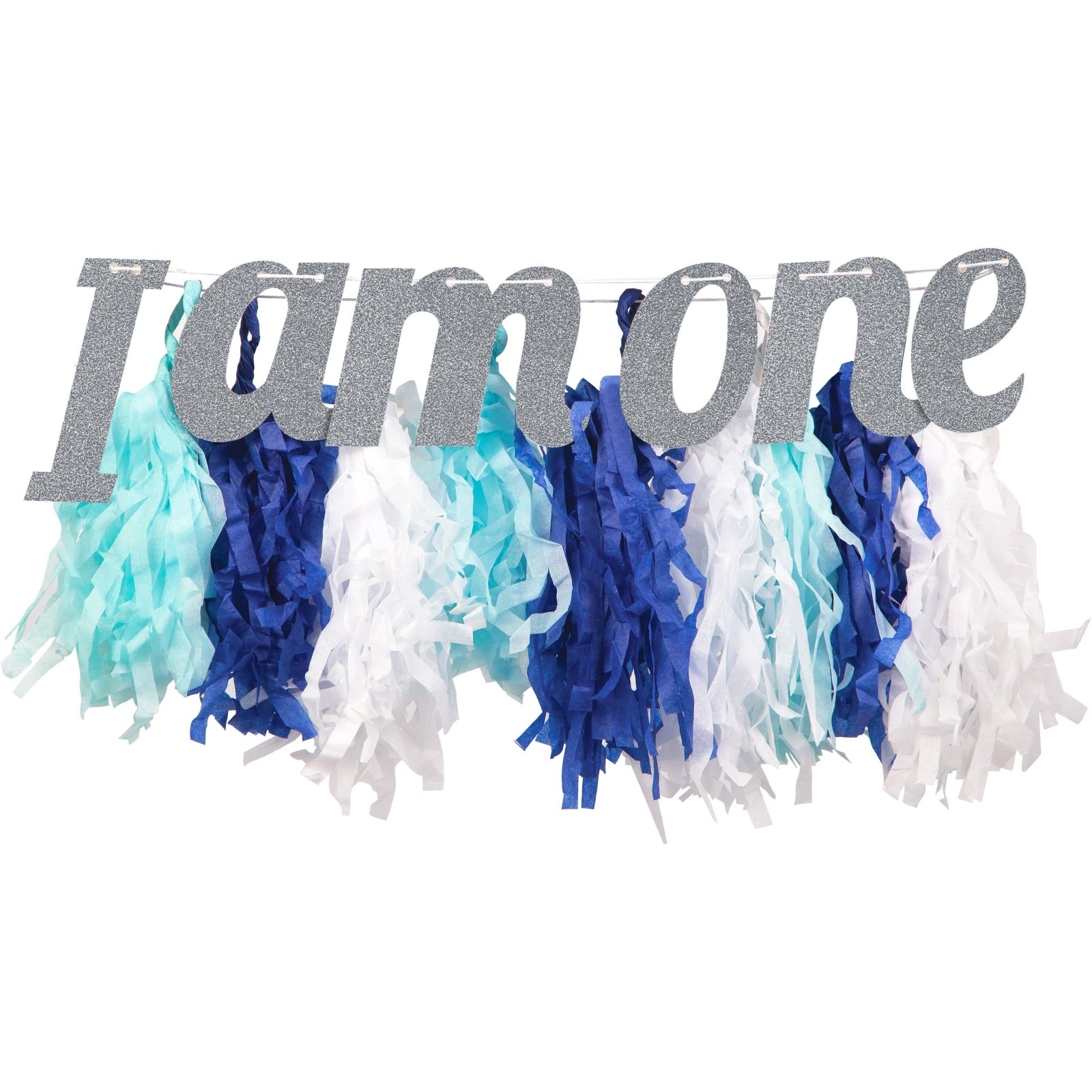 Boys 1st Tissue Fringe High Chair Decoration