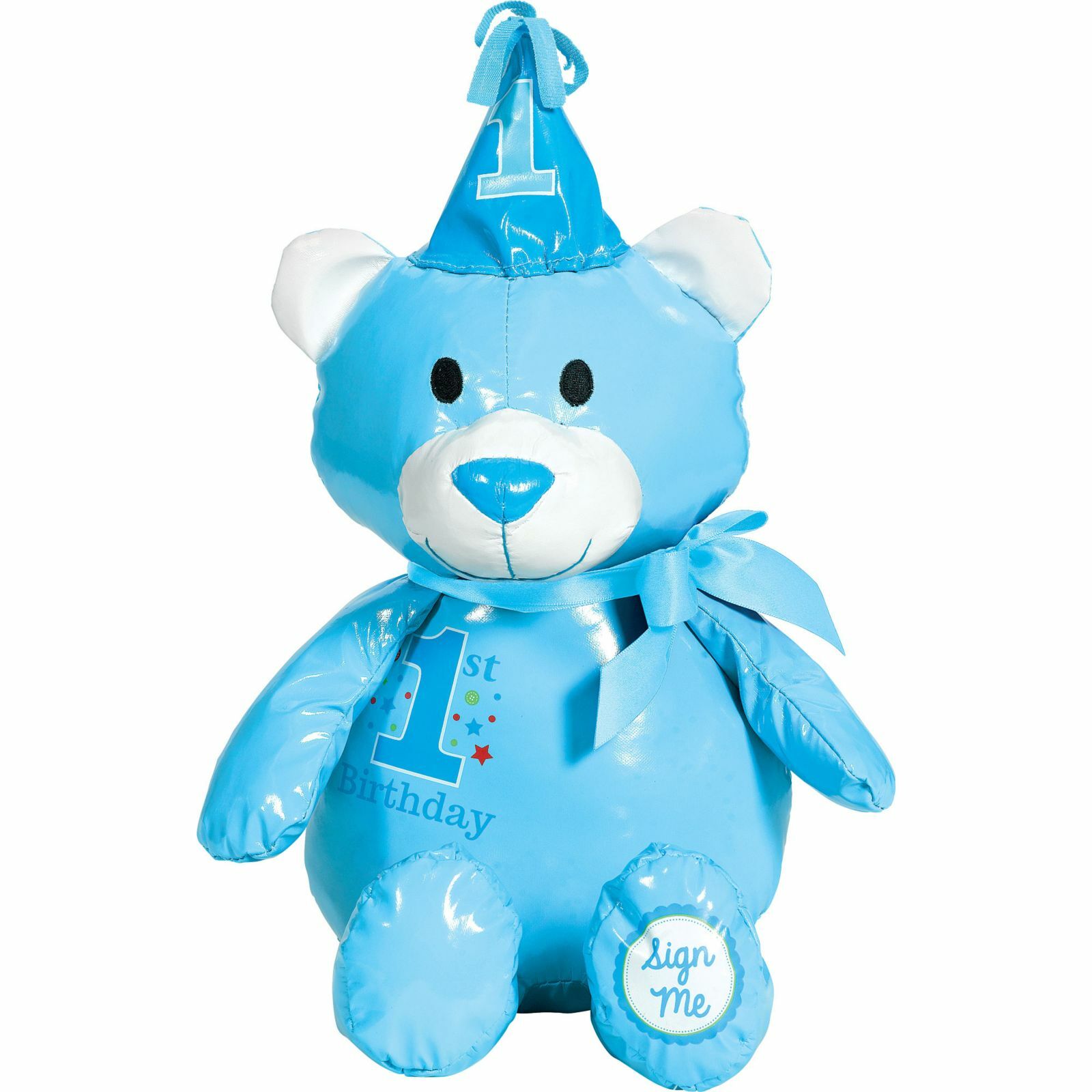 Boys 1st Birthday Autograph Bear