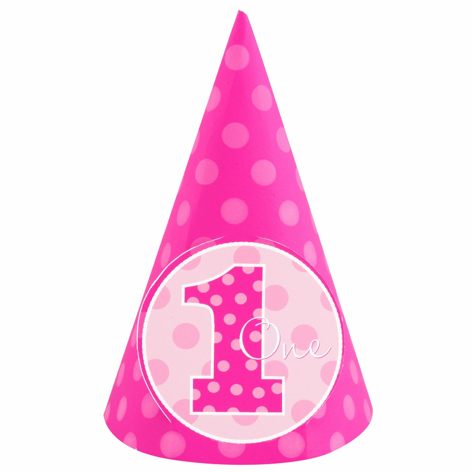Everything One Girl Party Hats (Pack of 8)