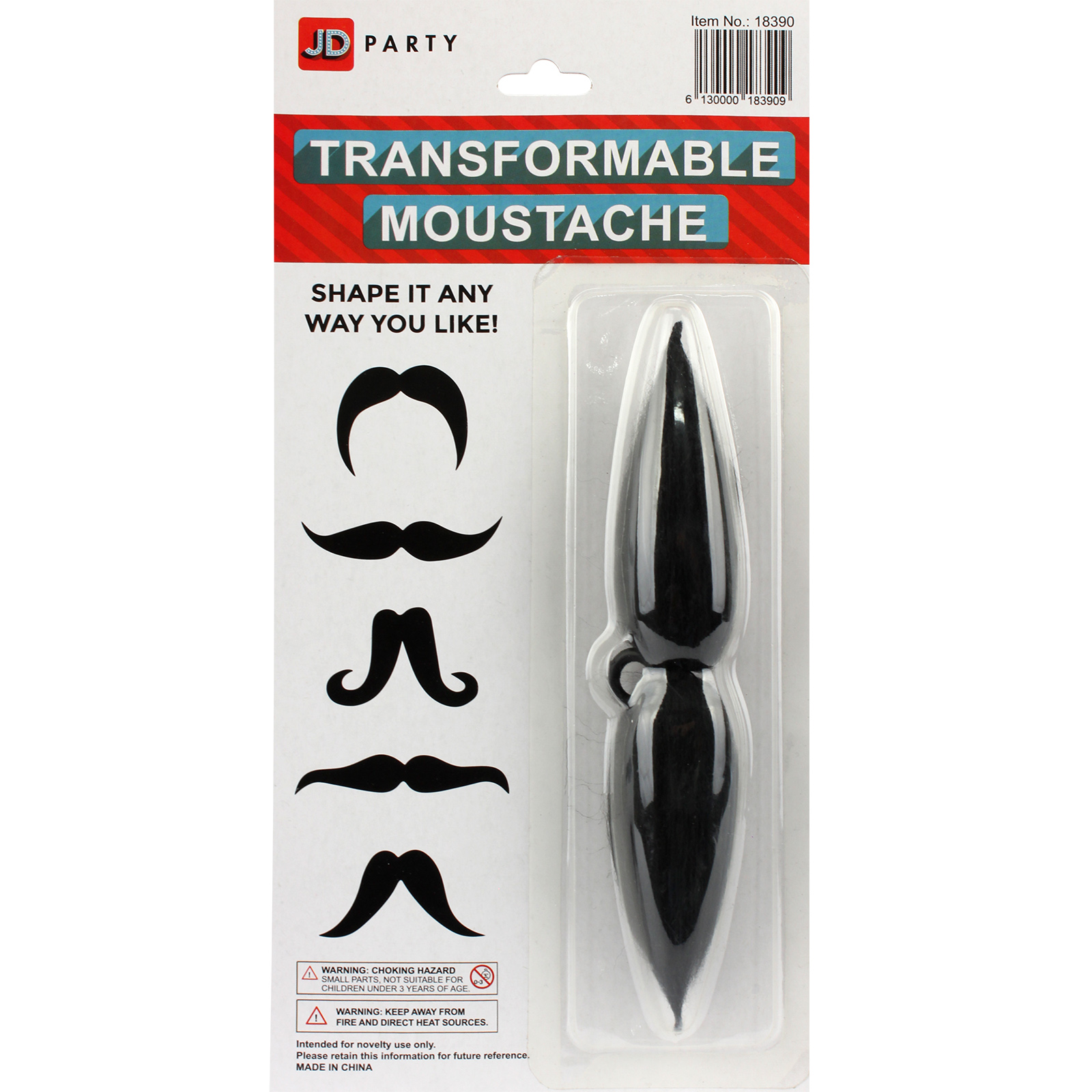 Adjustable Black Moustache