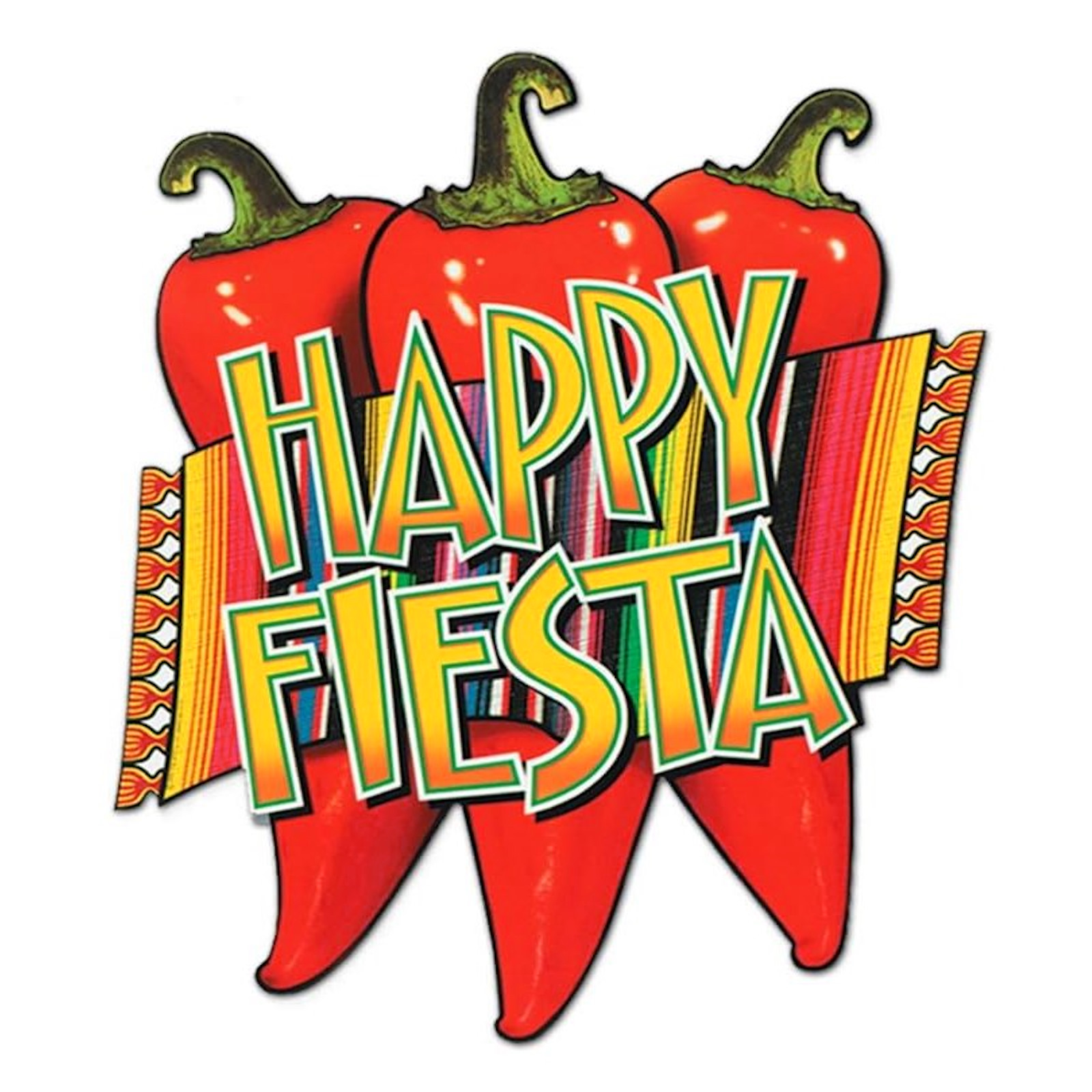 Happy Fiesta Cutout Wall Decoration
