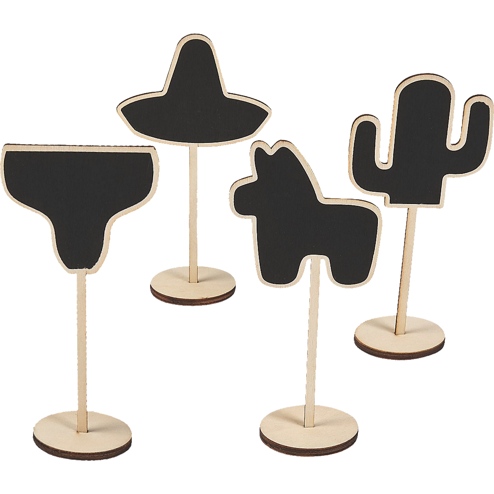 Mini Fiesta Chalkboard Signs (Pack of 12)