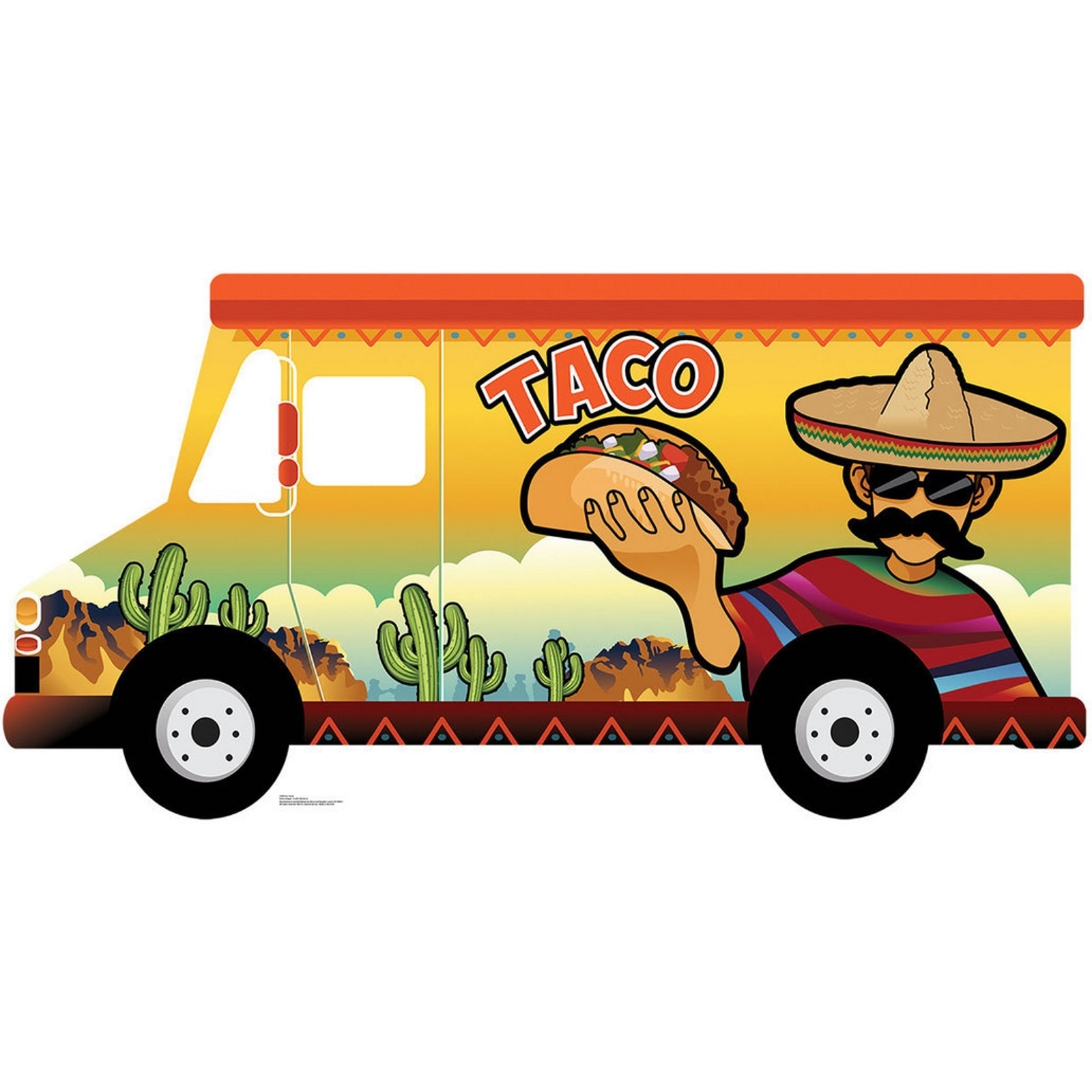 Taco Truck Stand Up Photo Prop