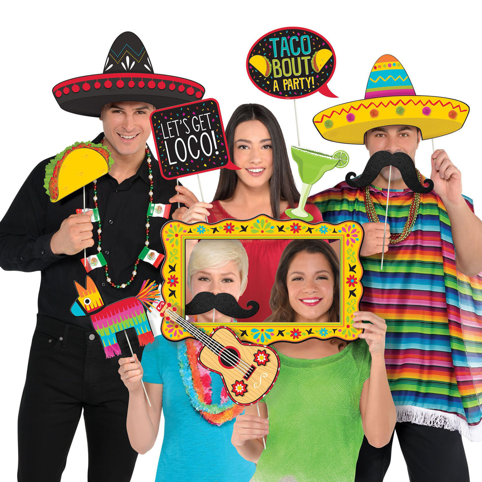Jumbo Fiesta Photo Props (Pack of 12)