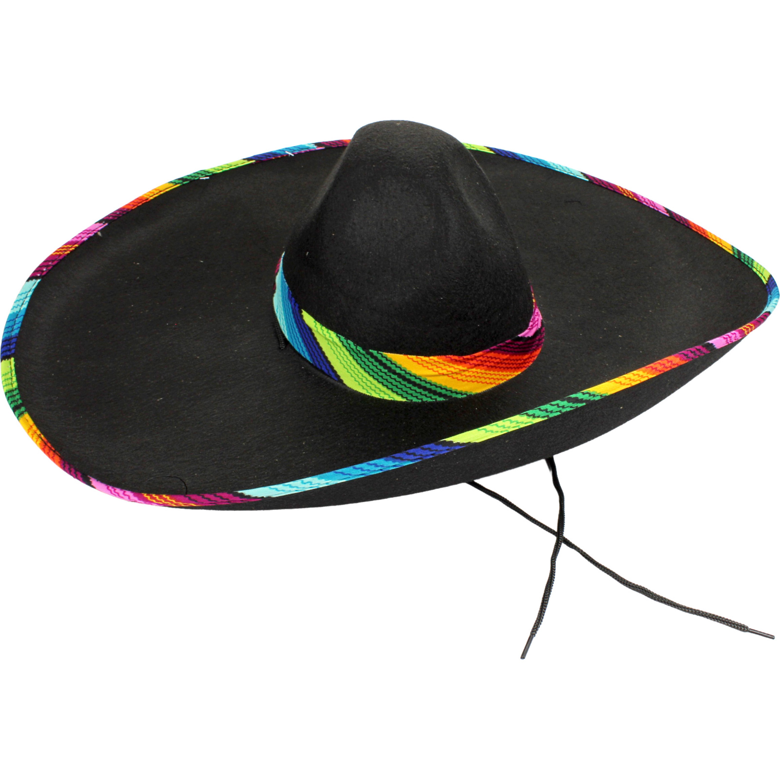 Rainbow Striped Band Sombrero Hat