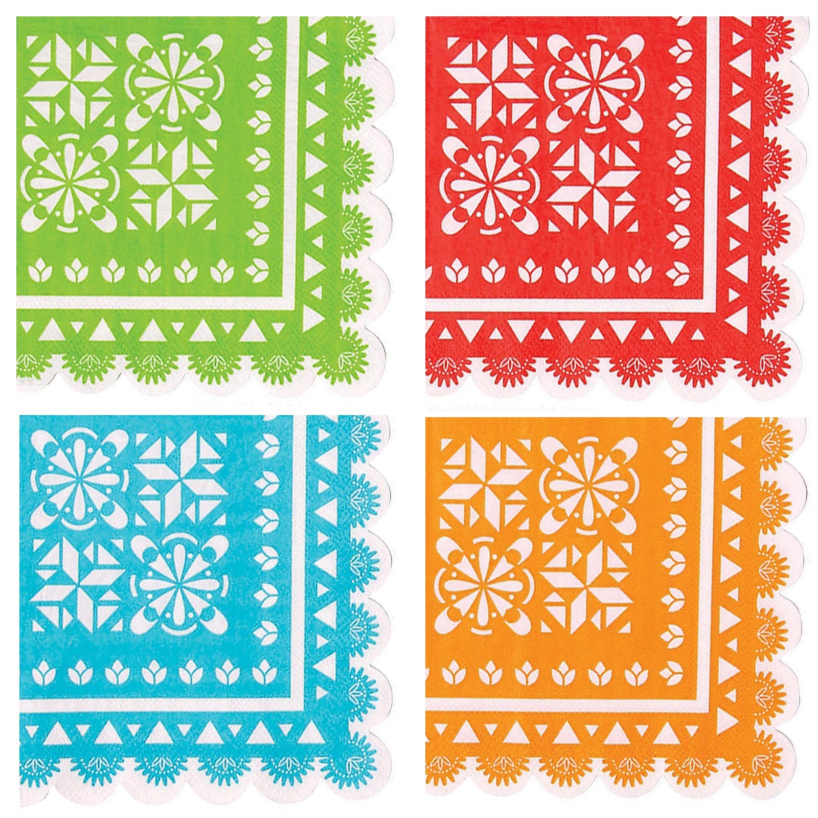 Let’s Fiesta Small Napkins / Serviettes (Pack of 16)