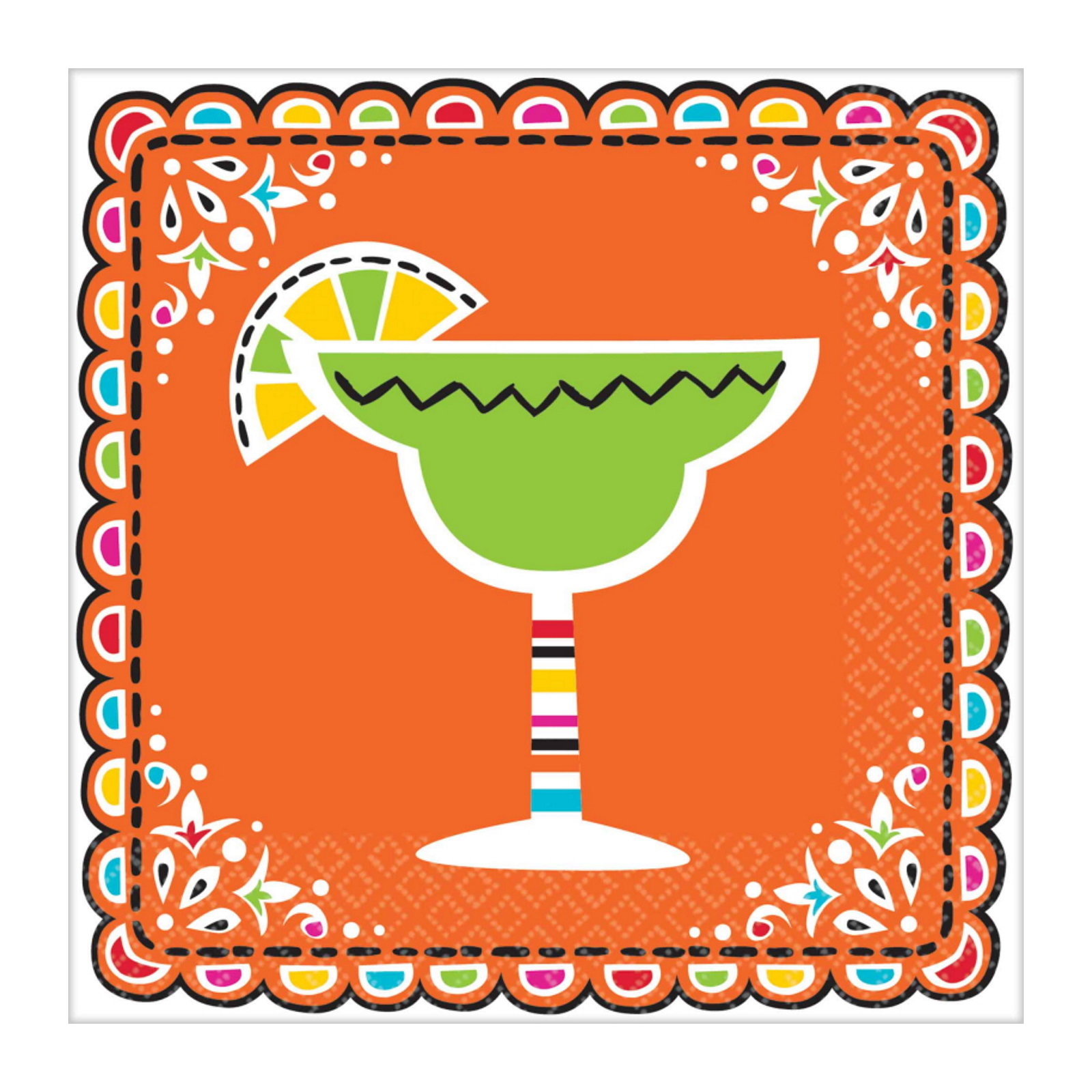 Fiesta Picado De Papel Small Paper Napkins / Serviettes (Pack of 36)