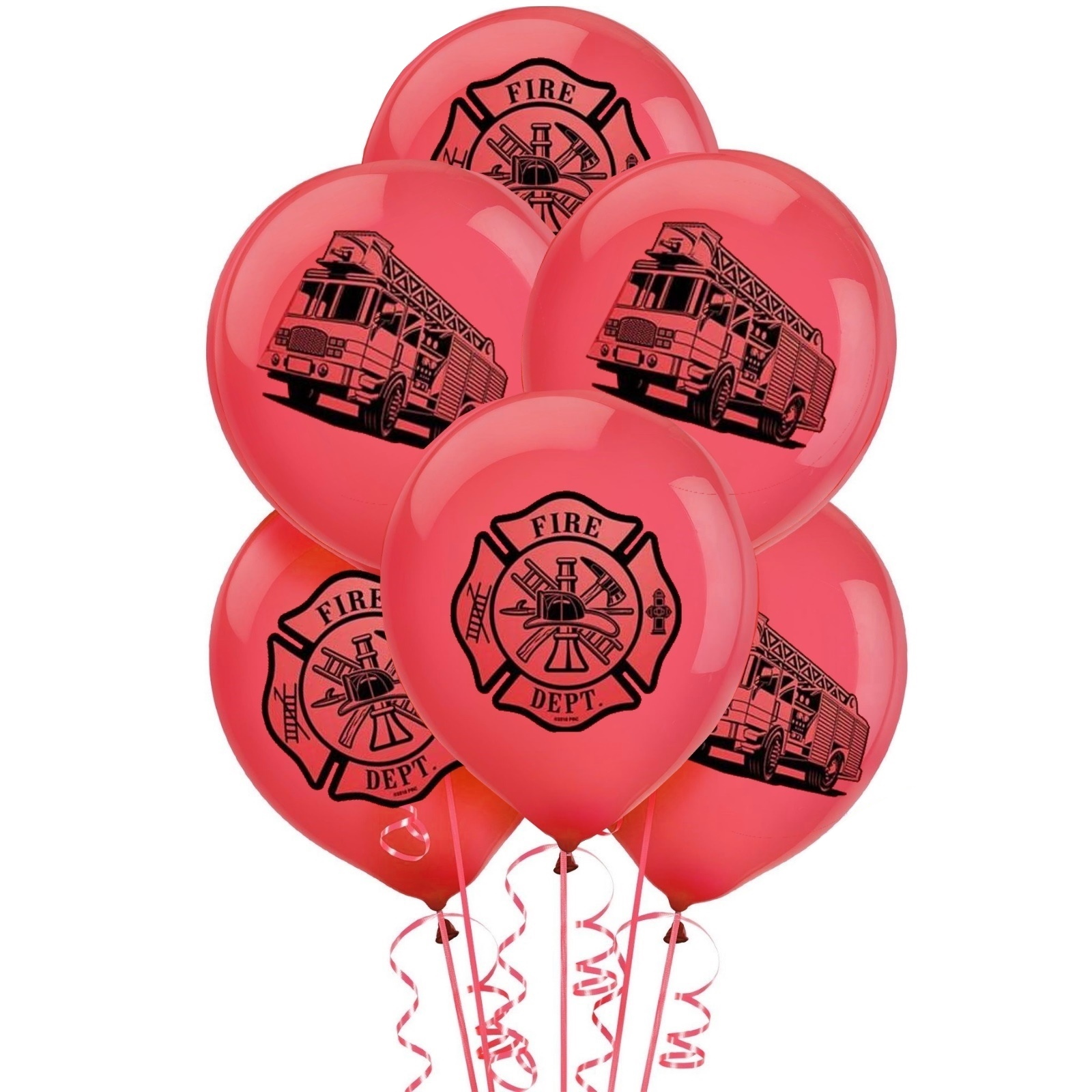Fire Department Balloons (Pack of 50)