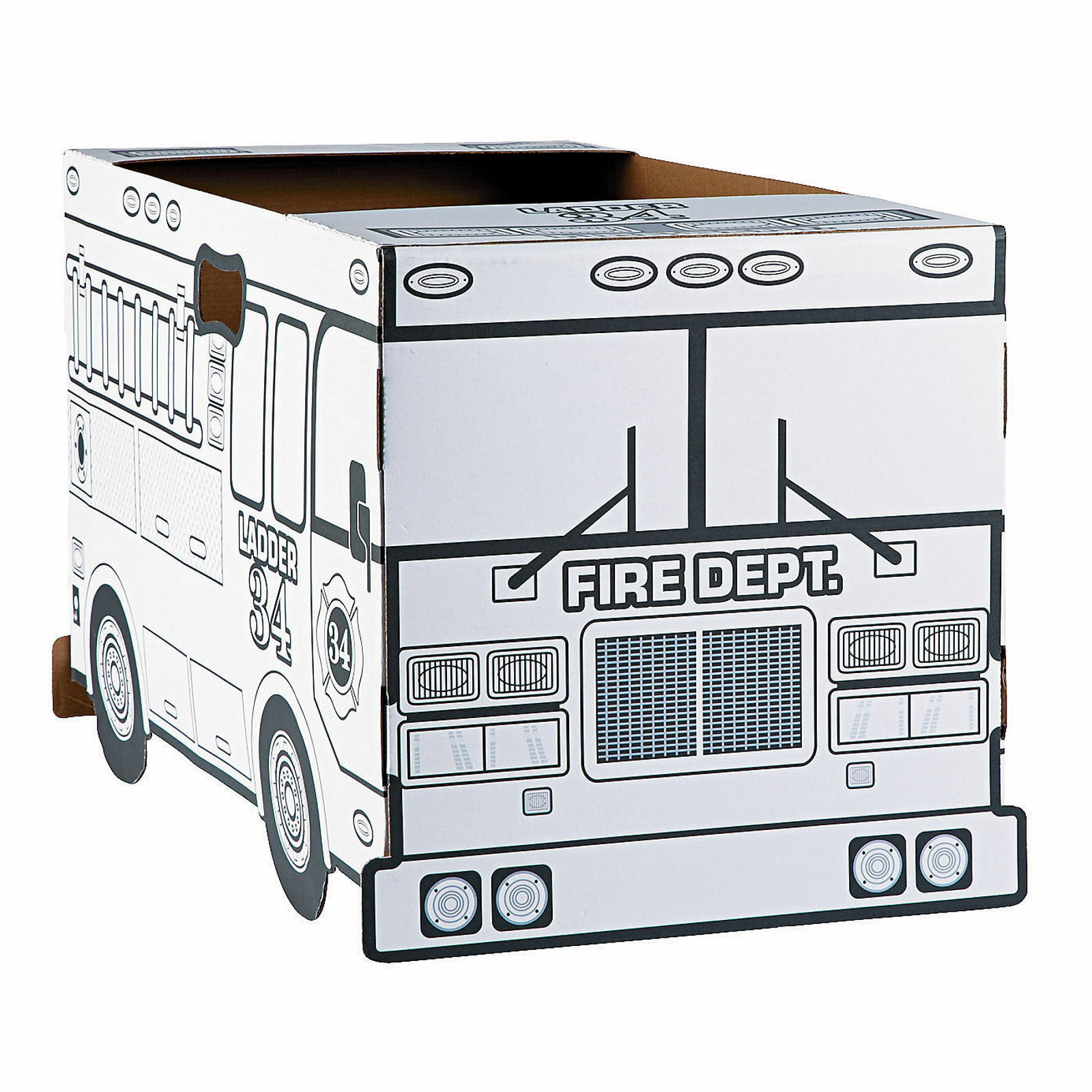 Colour Your Own Fire Engine Box 