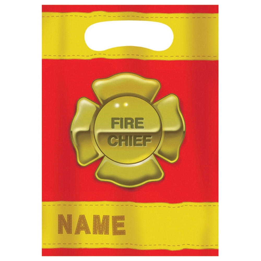 Firefighter Lolly/Treat Bags (Pack of 8)
