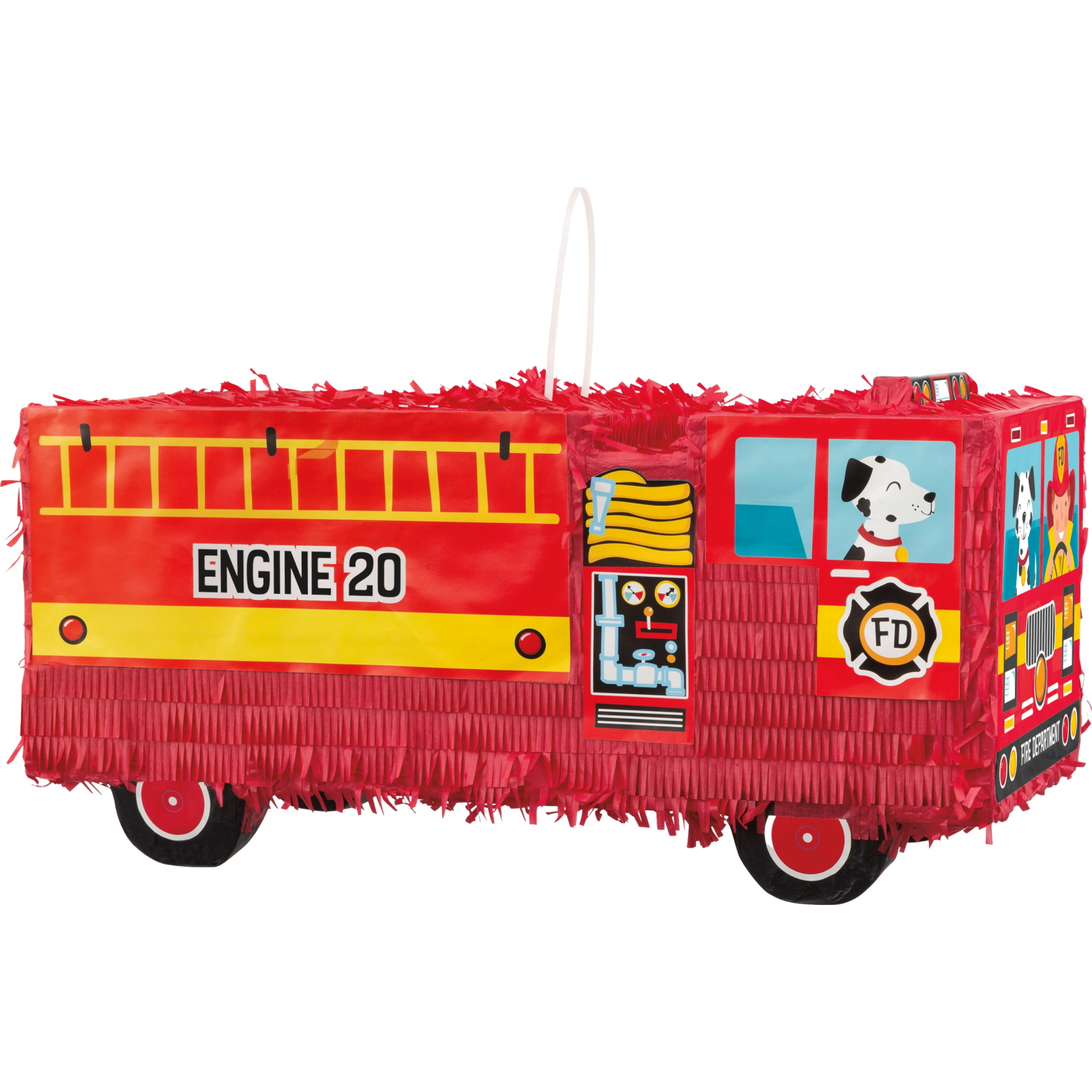Red Fire Truck 3D Pinata