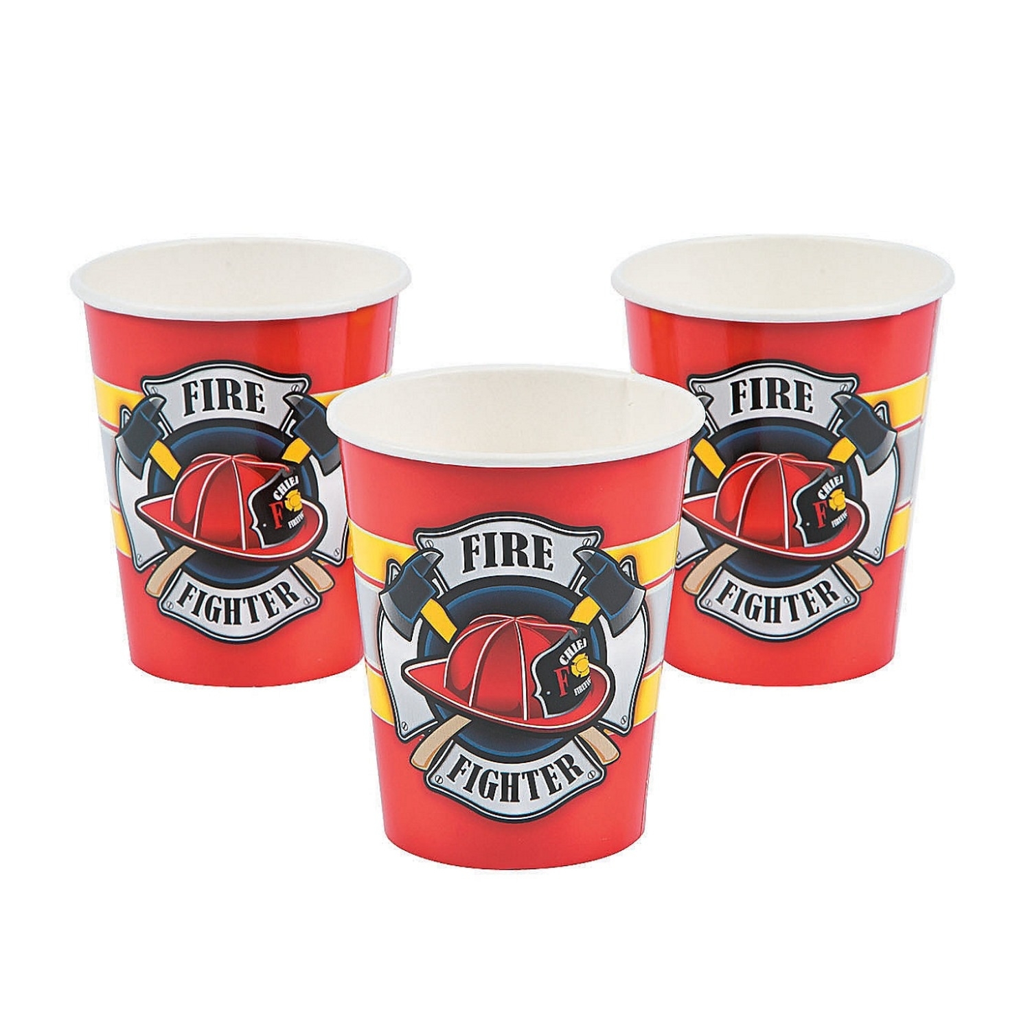 Firefighter Party Paper Cups (Pack of 8)