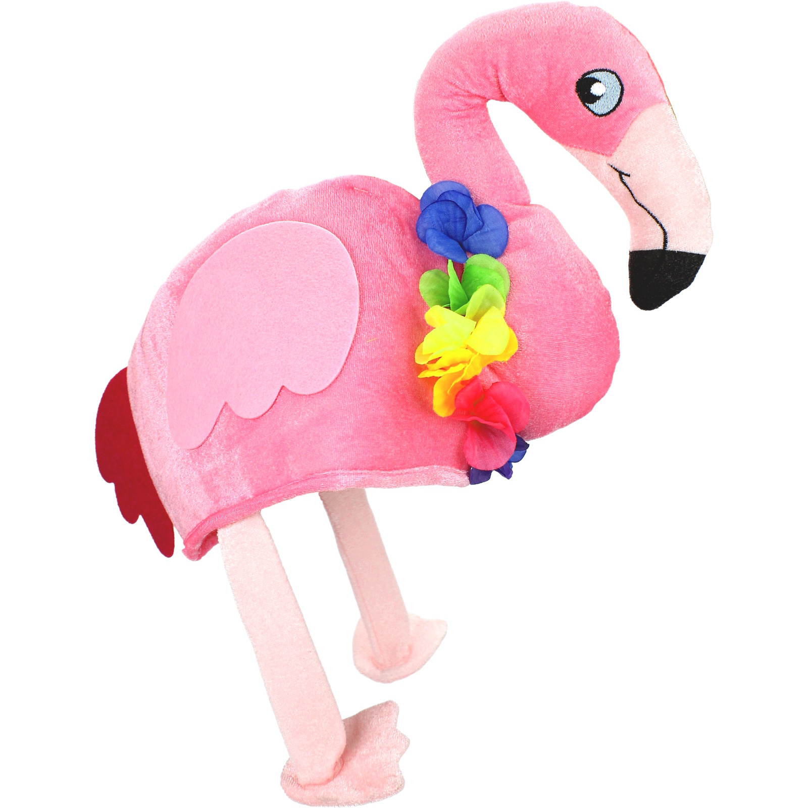 Pink Plush Flamingo Hat