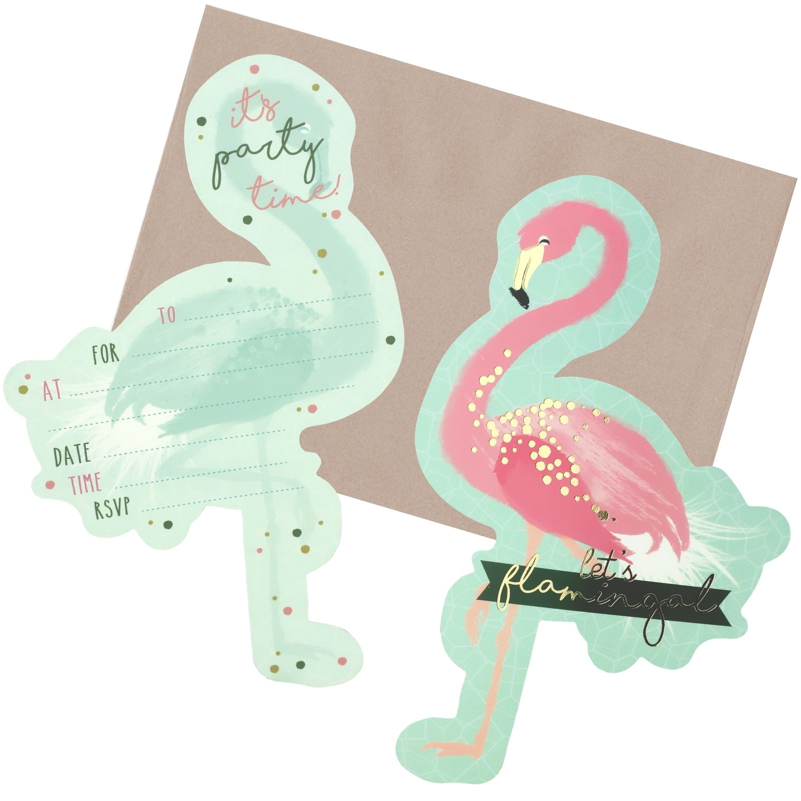 Flamingo Invitations (Pack of 8)