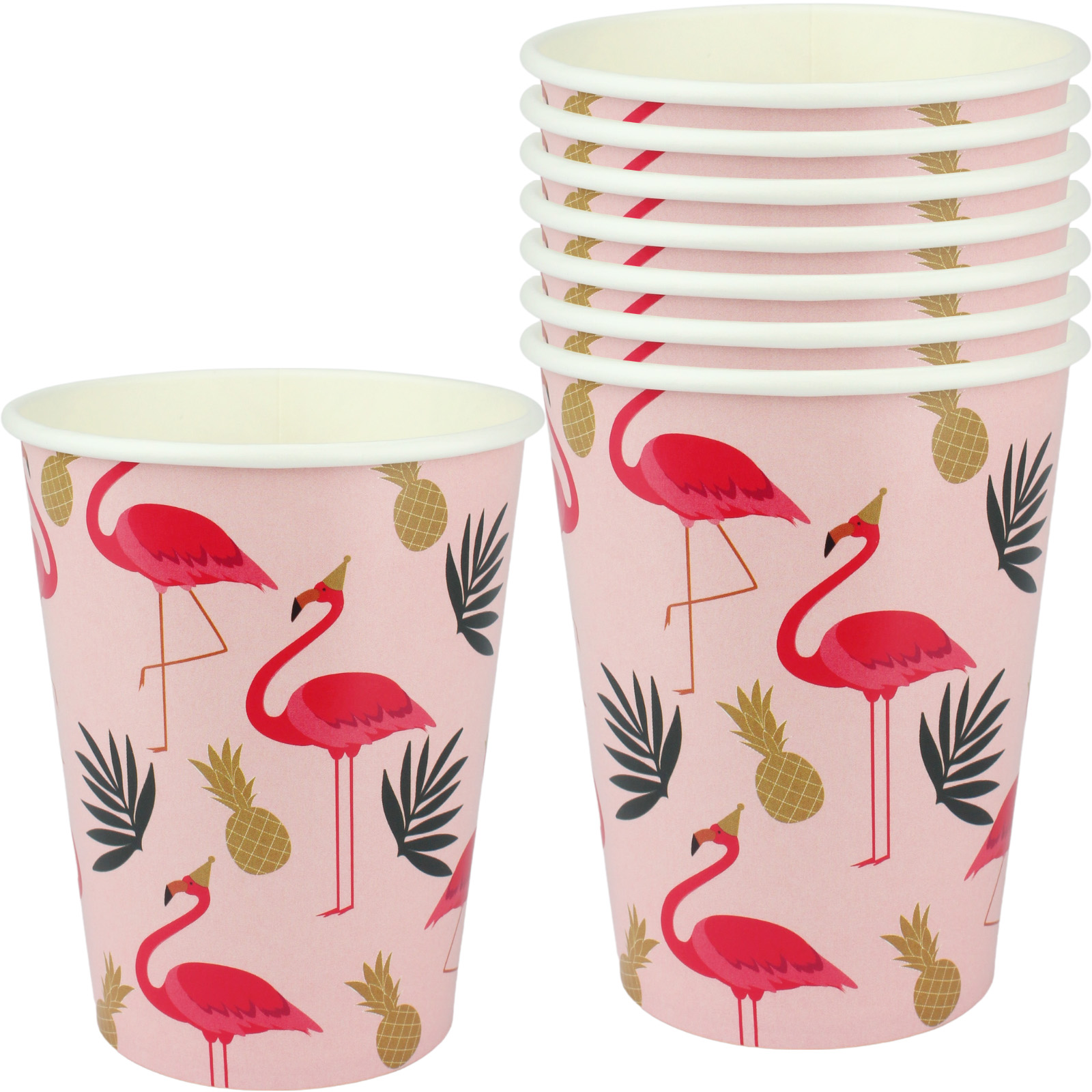 Fancy Flamingos Paper Cups (Pack of 8) 