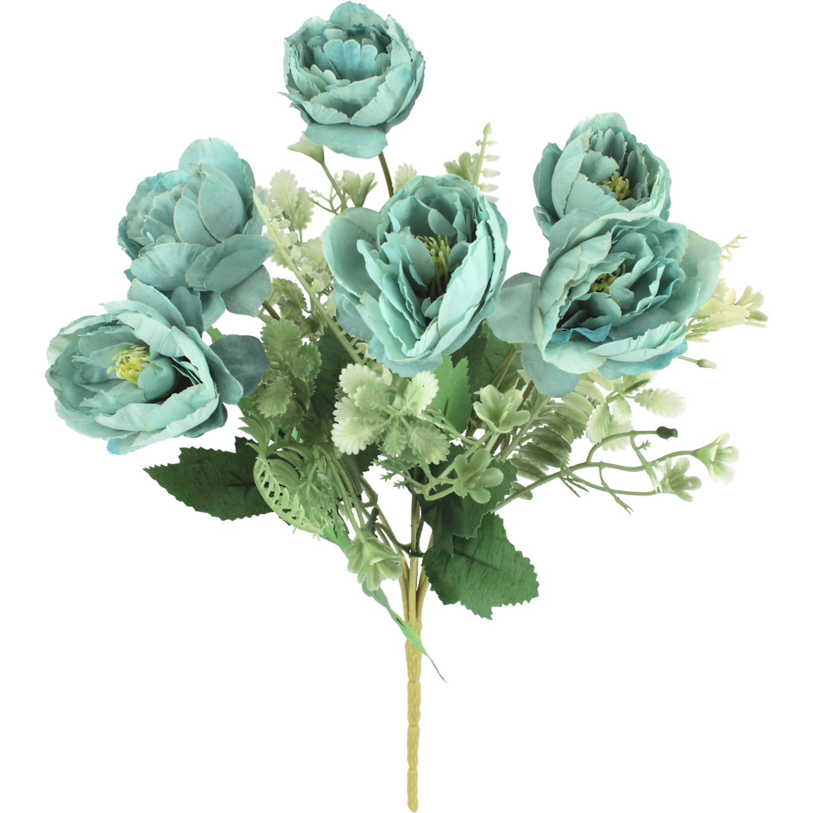 Artificial Light Blue Austin Roses (1 Bouquet)  