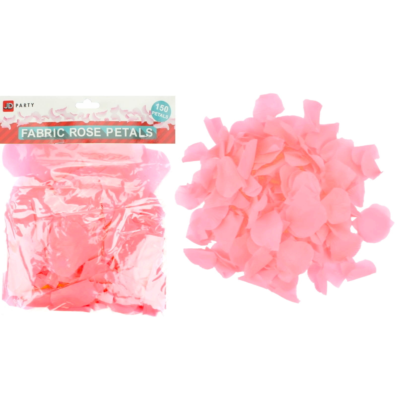 Light Pink Fabric Rose Petals