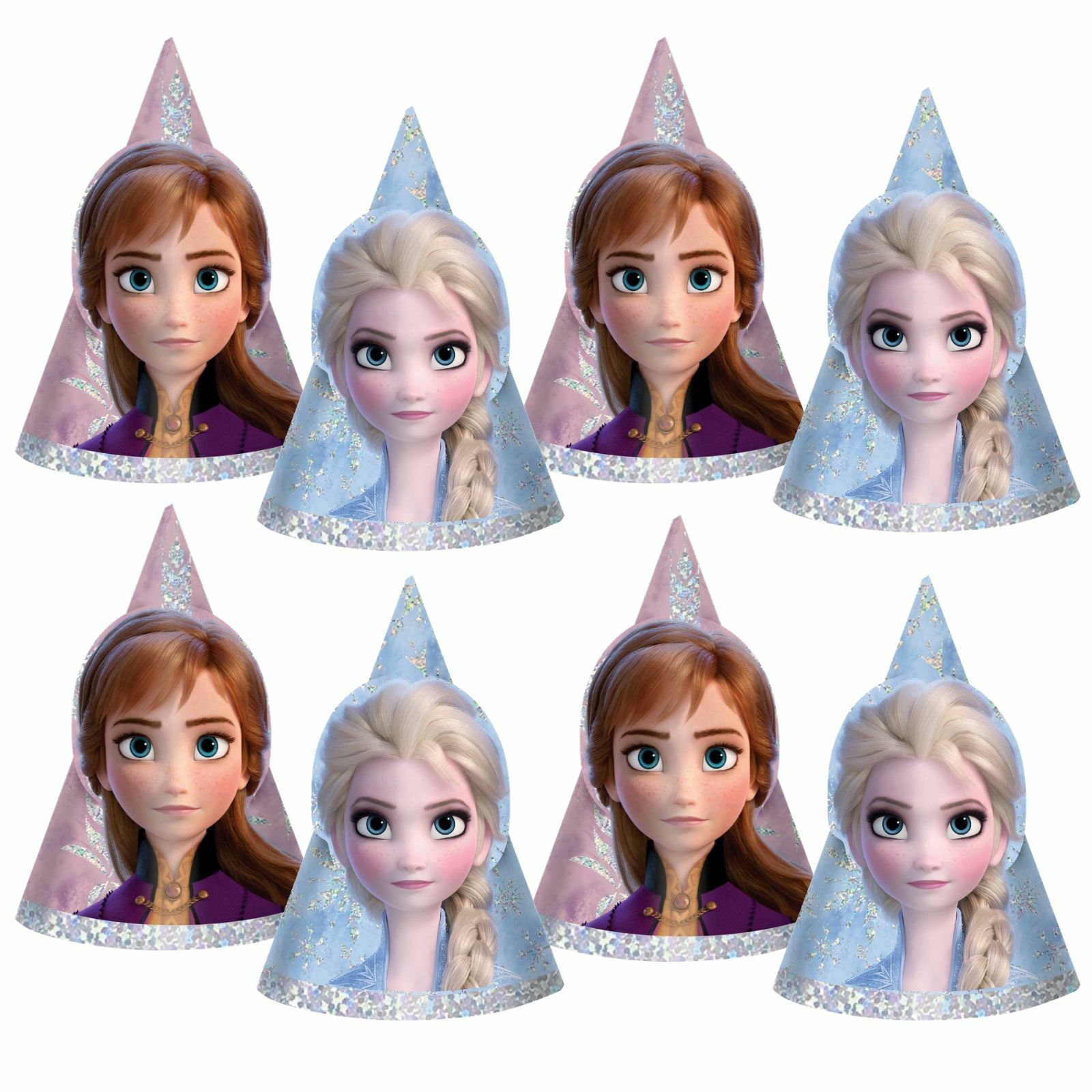 Frozen 2 Mini Party Hats (Pack of 8)