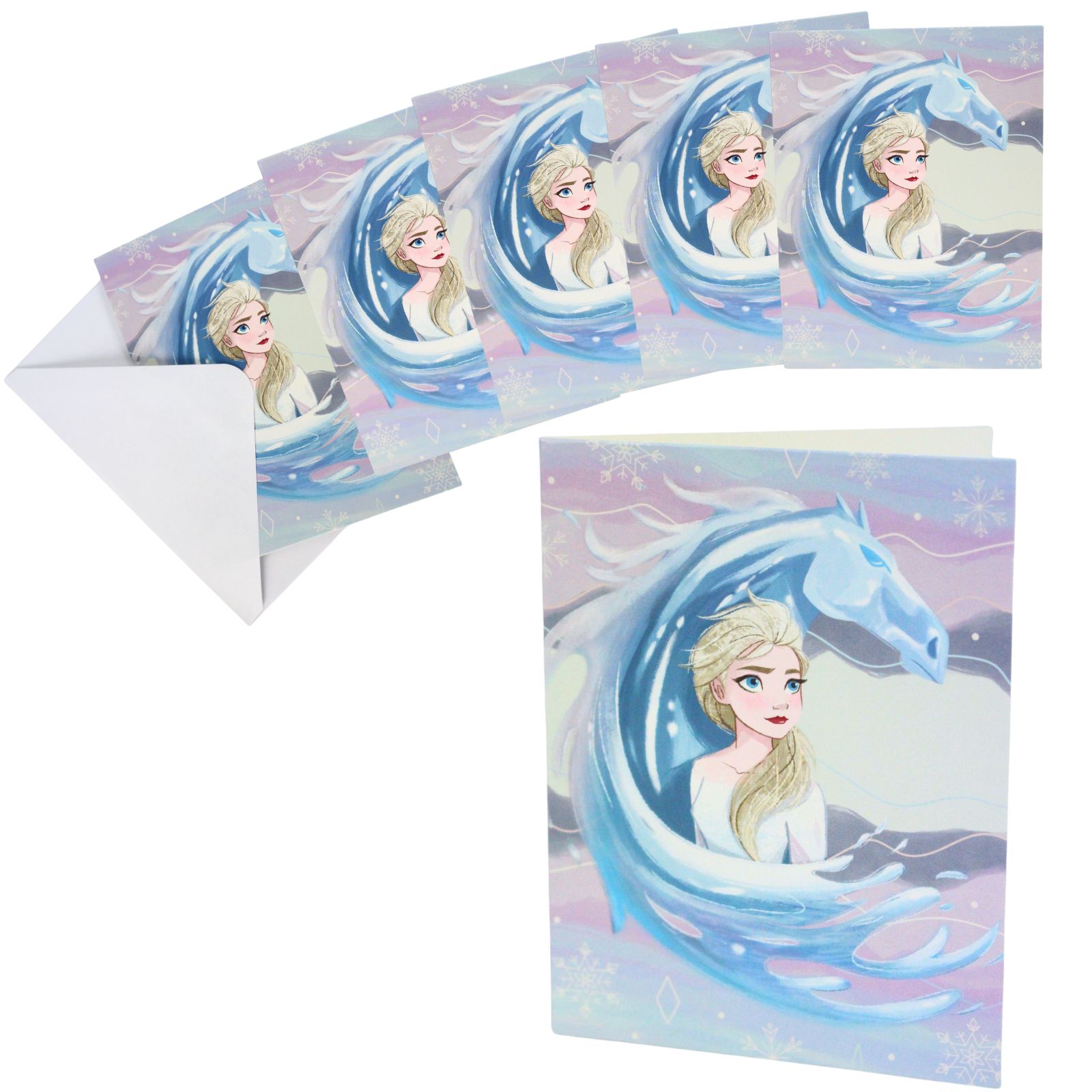 Mini Frozen 2 Birthday Cards and Envelopes (Pack of 6)