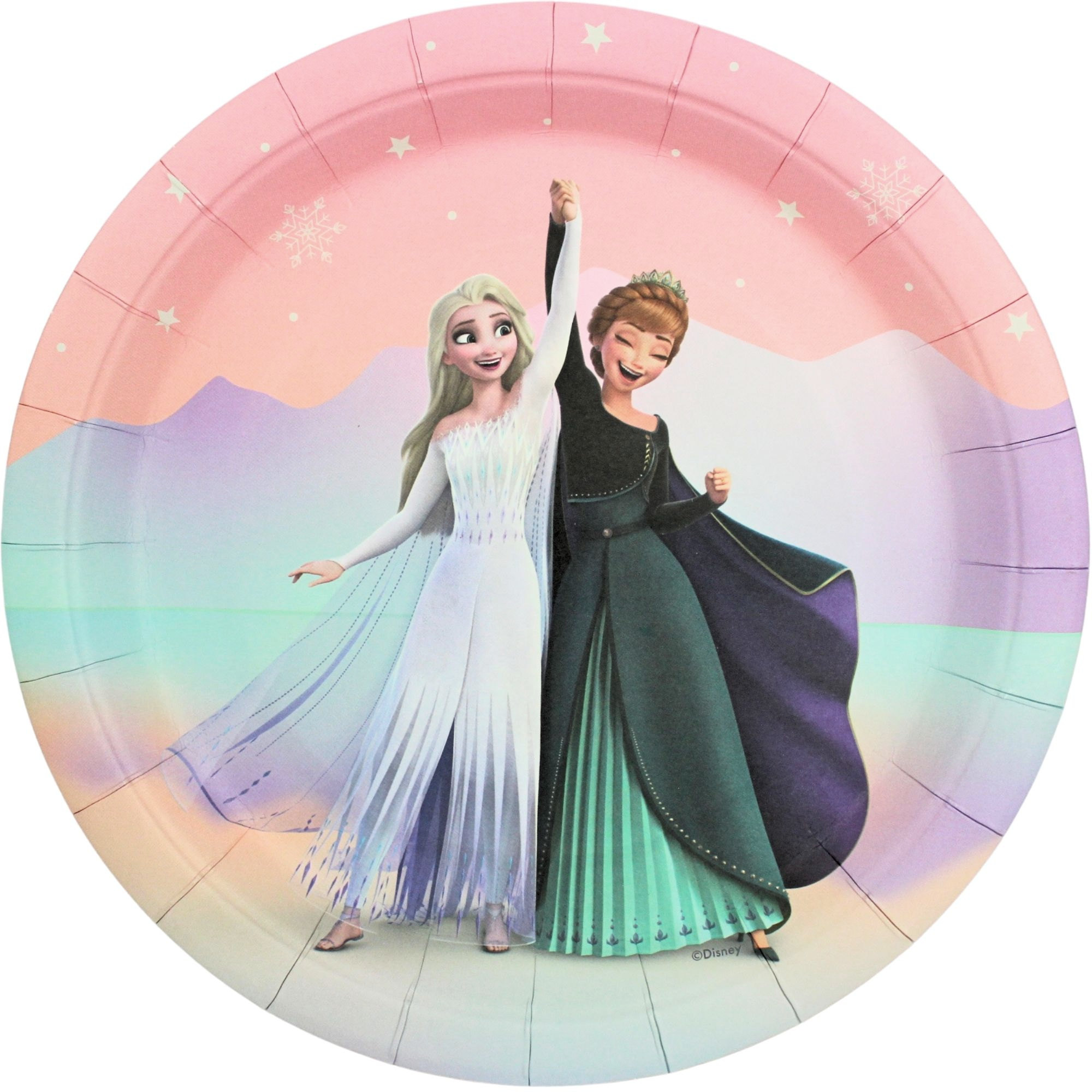 Frozen Elsa and Anna Large Paper Plates (Pack of 8)