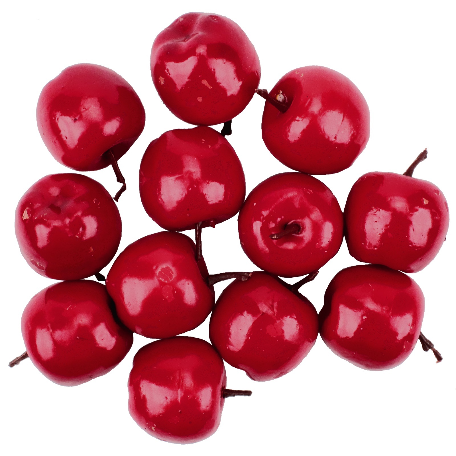 Mini Artificial Red Apples (Pack of 12)