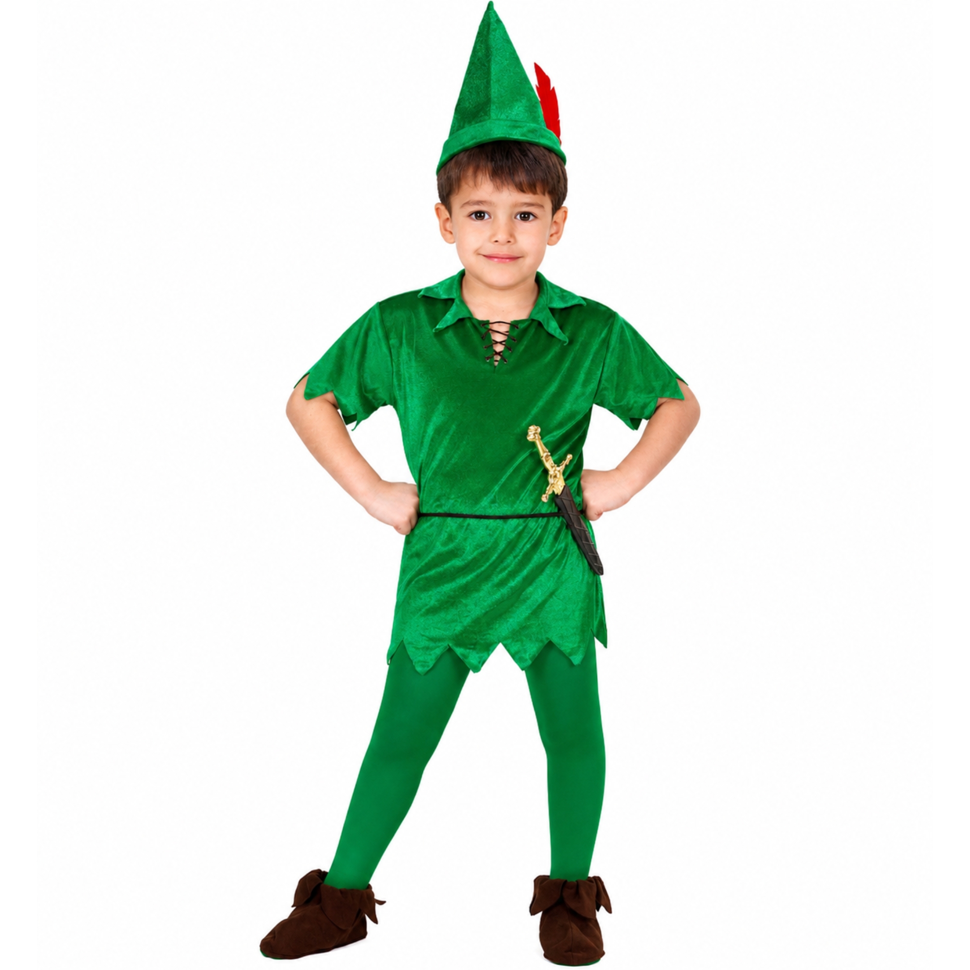 Boys Green Peter Costume