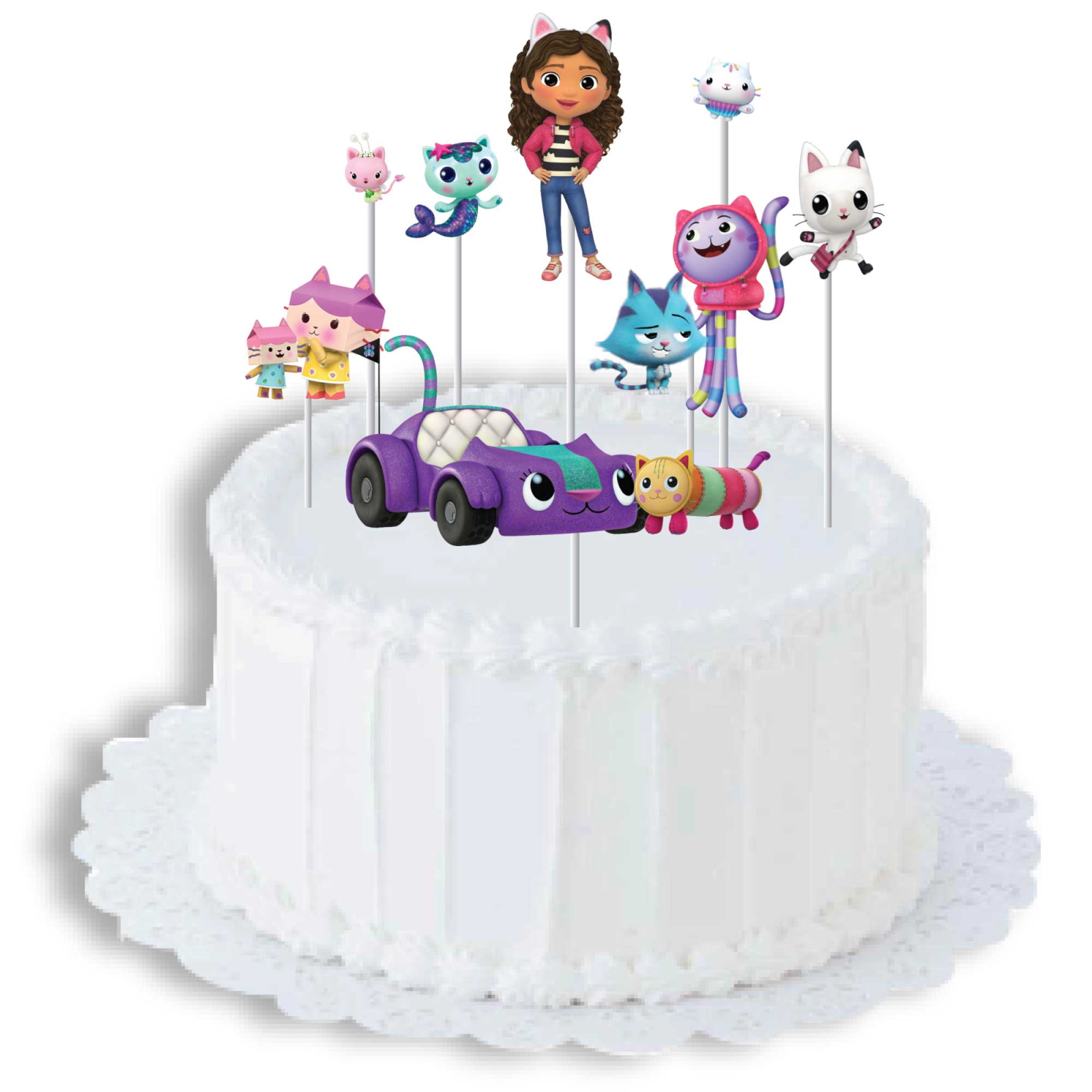 Gabby's Dollhouse Cake Toppers (Pack of 8)