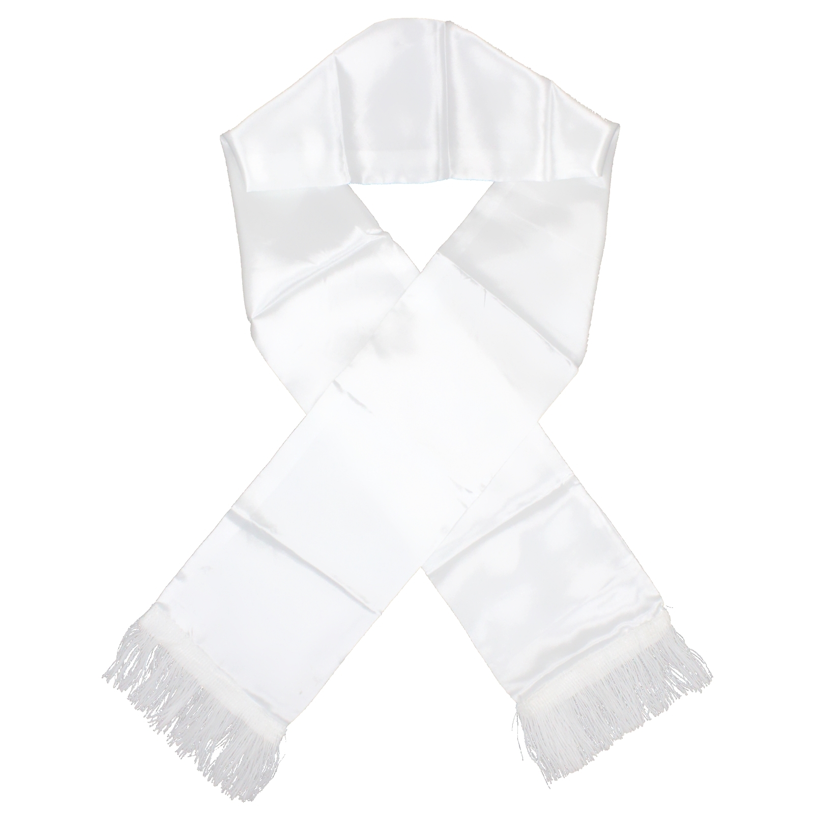 White Gangster Scarf