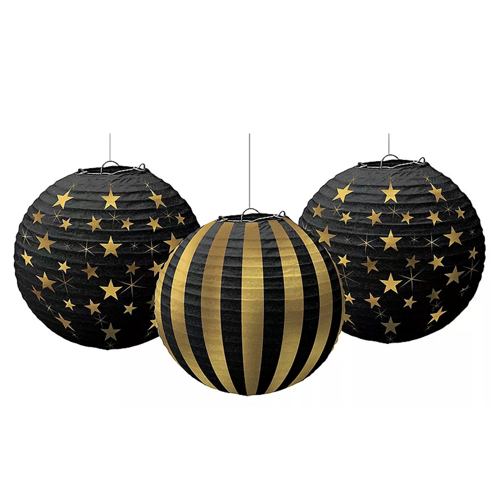 Glitz & Glam Paper Lanterns (Pack of 3)
