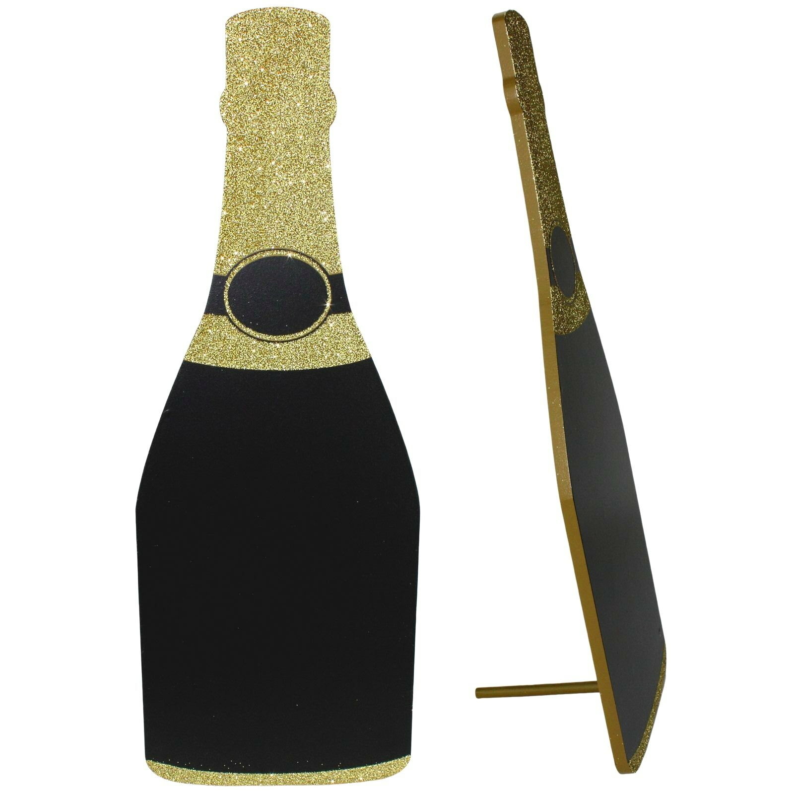 Champagne Bottle Glitter Chalkboard